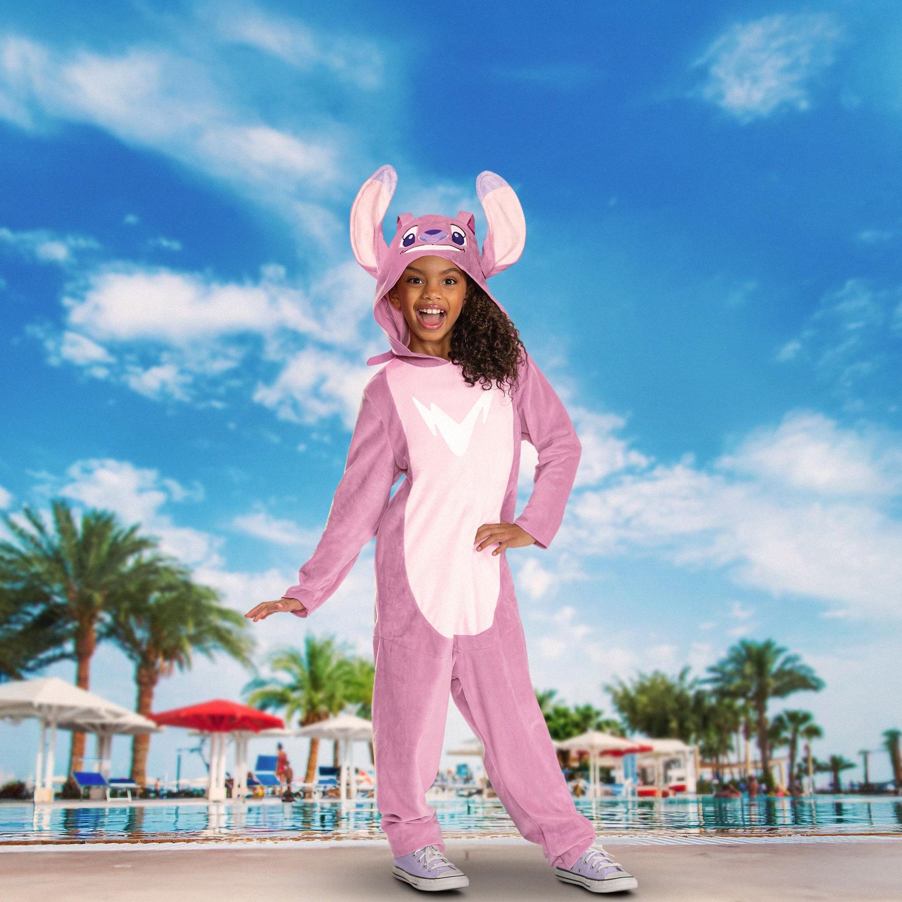 Disney Lilo & Stitch Angel Child Costume Jumpsuit | Medium 7-8