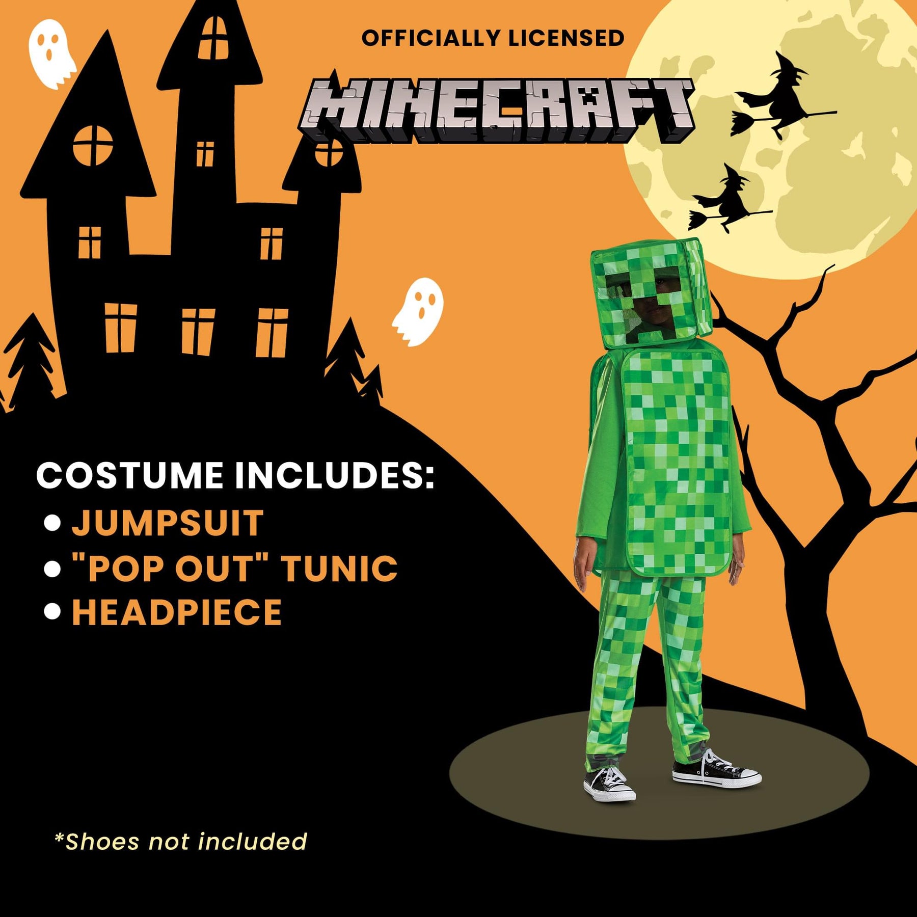 Minecraft Creeper Pop Out Child Costume