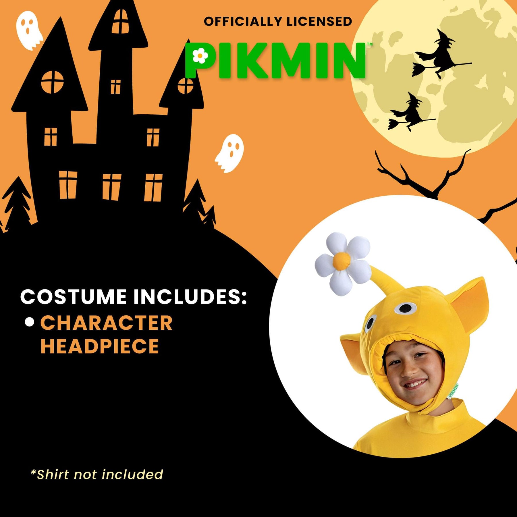Pikmin Yellow Costume Headpiece | Unisize 8+