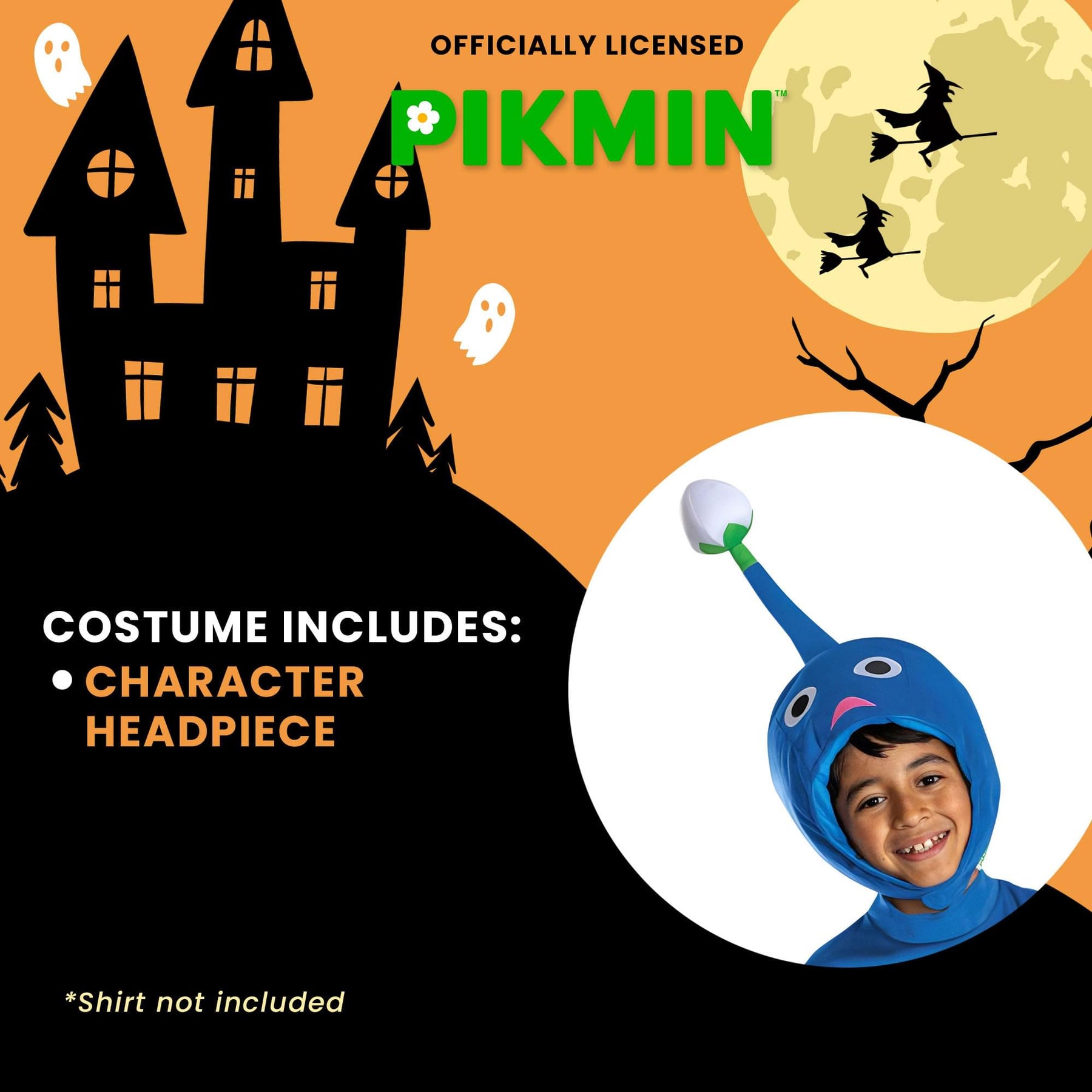 Pikmin Blue Costume Headpiece | Unisize 8+