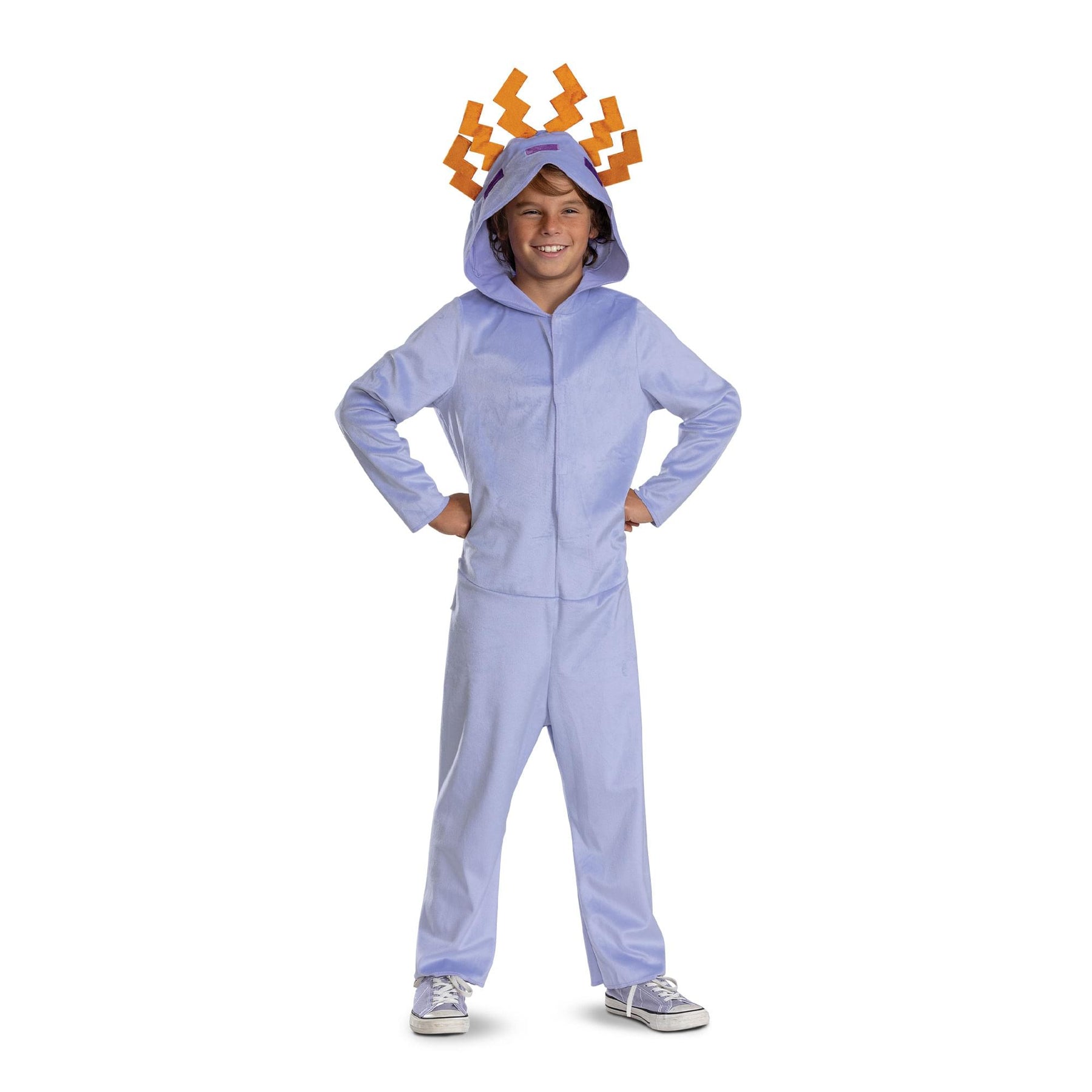 Minecraft Axolotl Hooded Child Costume Jumpsuit