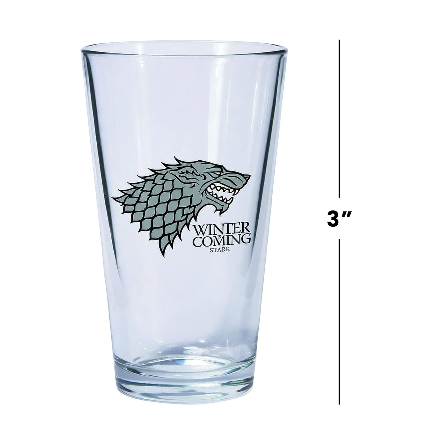 Game Of Thrones Pint Glass Set Of 2 Stark & Baratheon