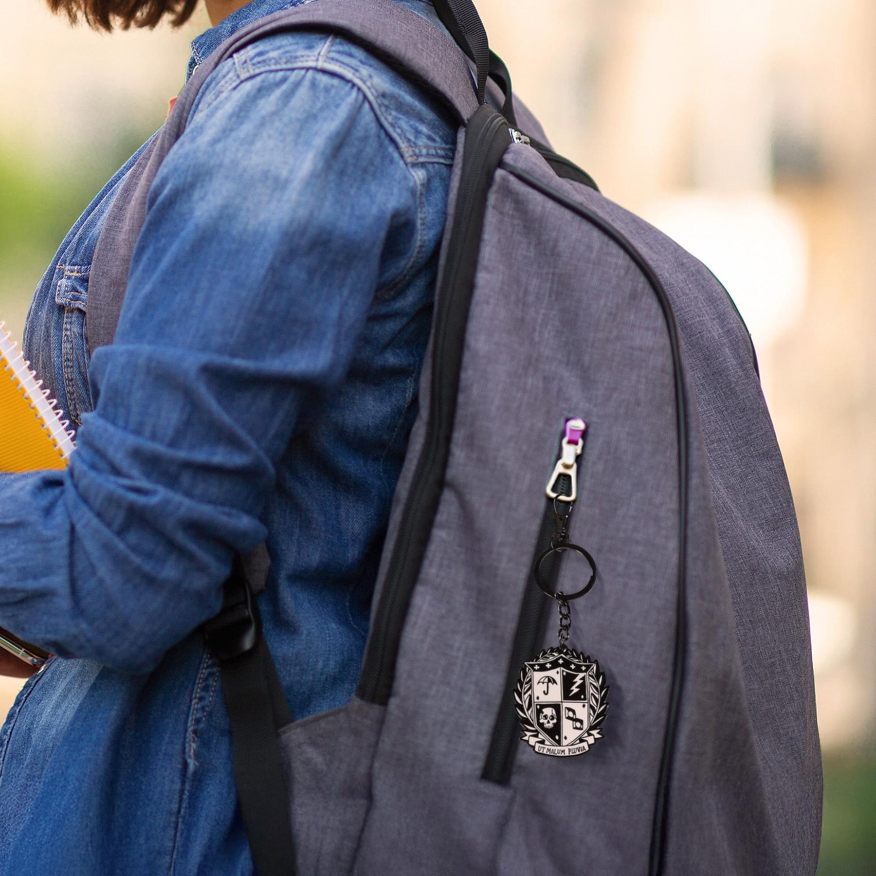 Umbrella Academy School Crest 2 Inch Enamel Keychain