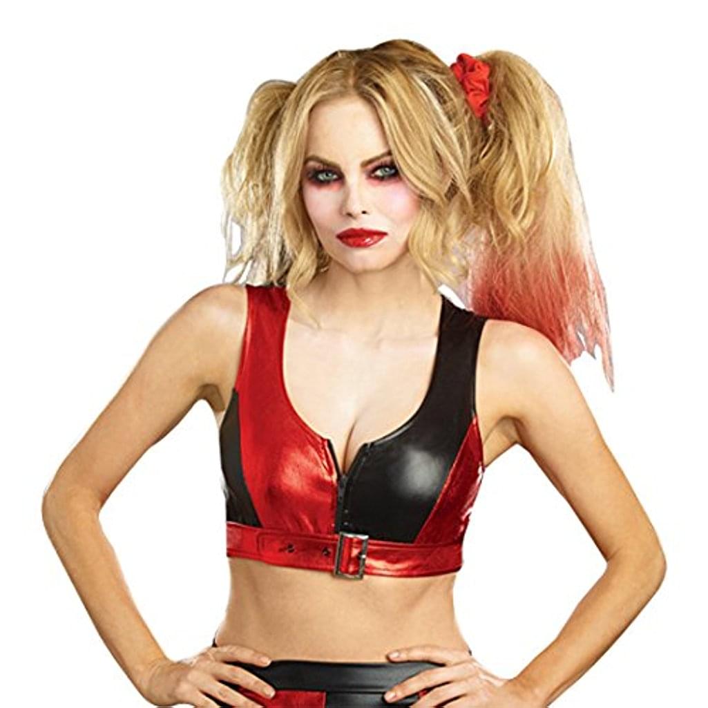 Harlequin Women's Costume Top, Black/Red