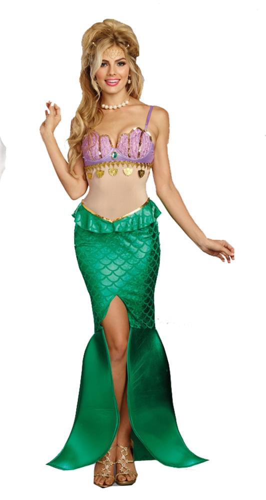 mermaid dress up adults Sea Goddess Mermaid Adult Costume