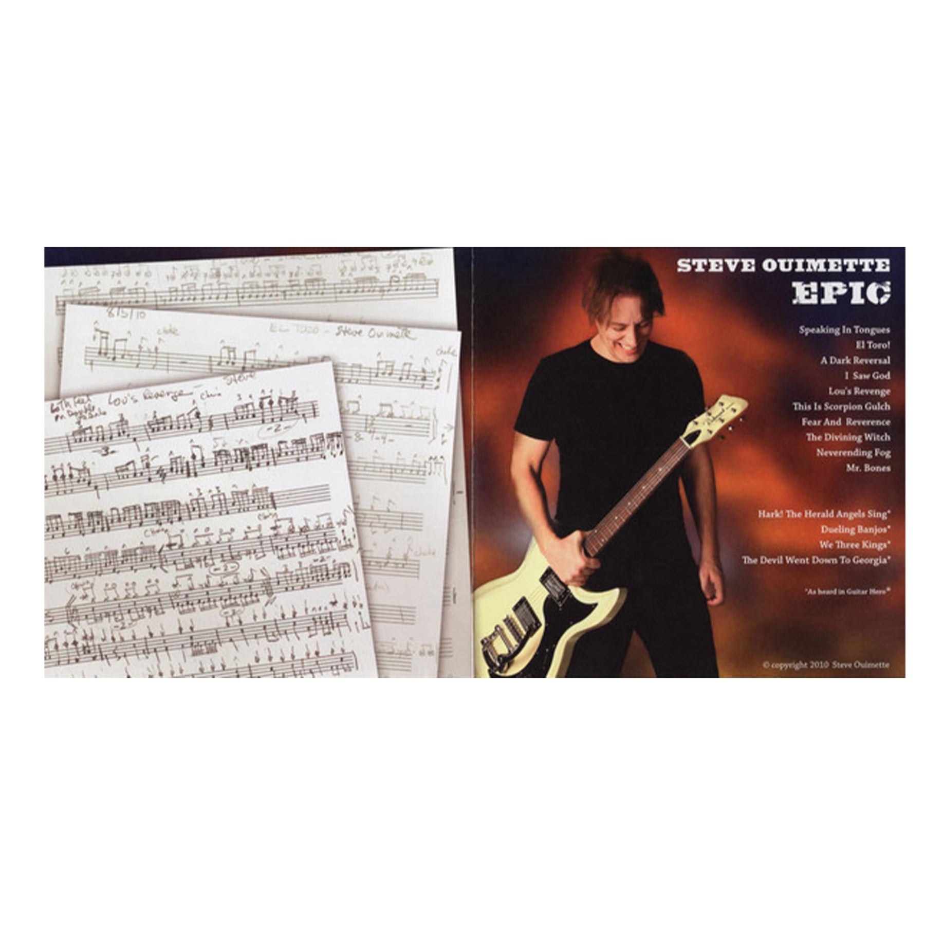 Steve Ouimette "Epic" CD and Bonus DVD