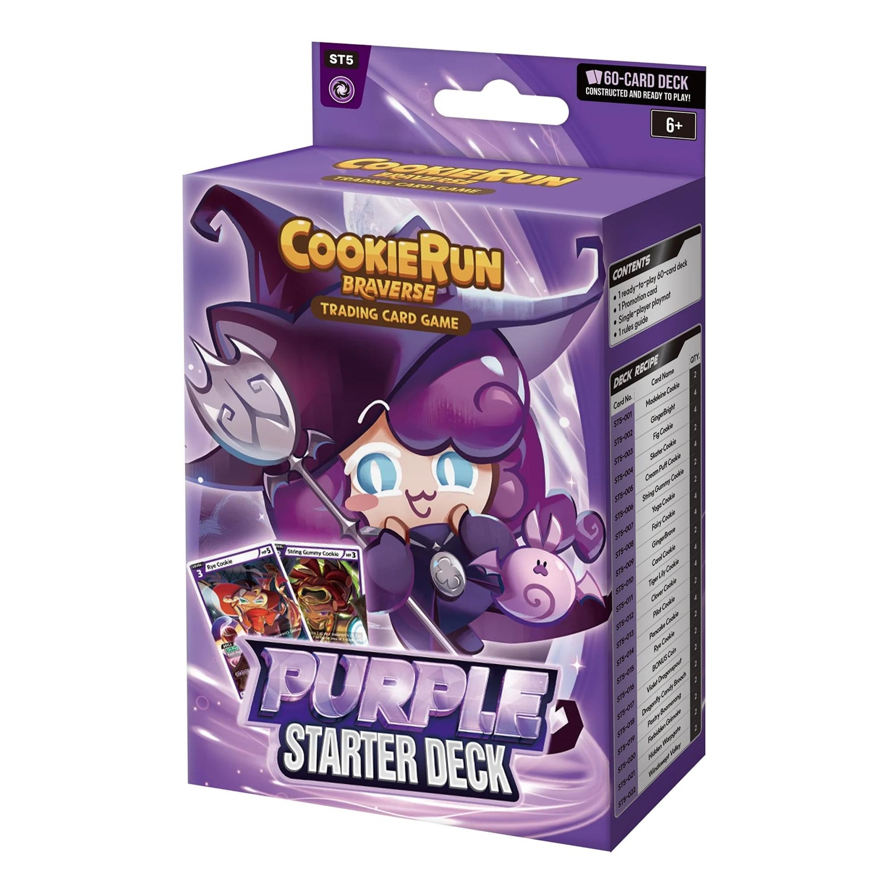 CookieRun TCG: Starter Deck Purple | 60 Cards