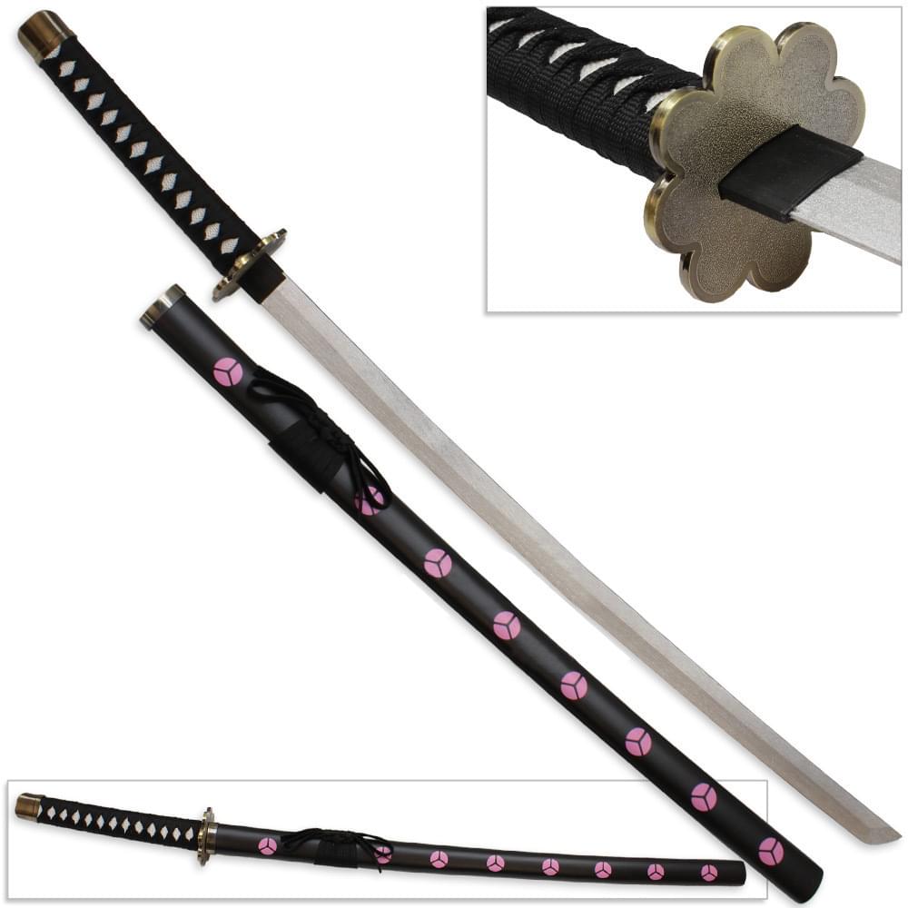 One Piece 39" Foam Sword Replica: Roronoa Zoro's O Wazamono (Pink Logo)