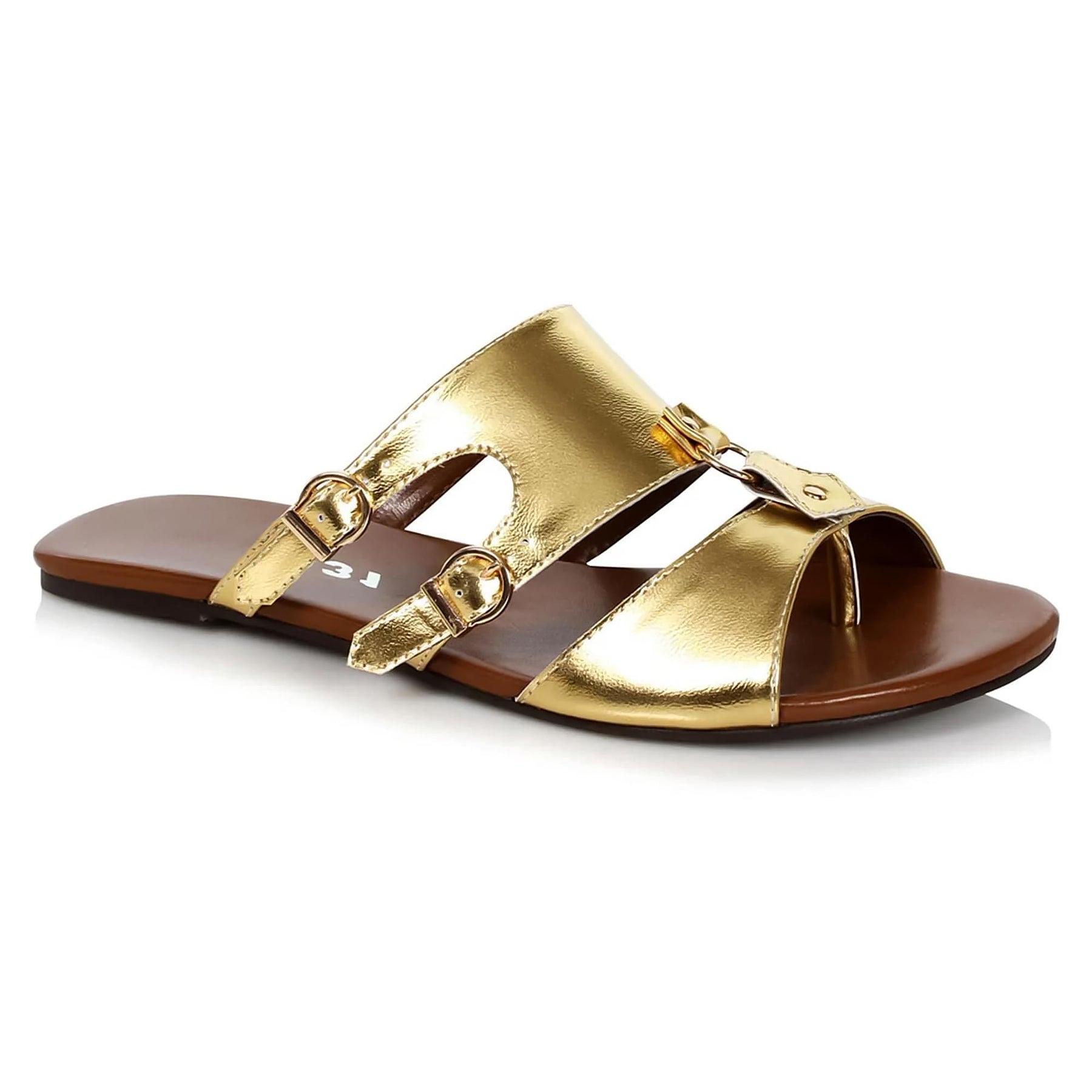Men's Flat Gladiator Sandal Gold