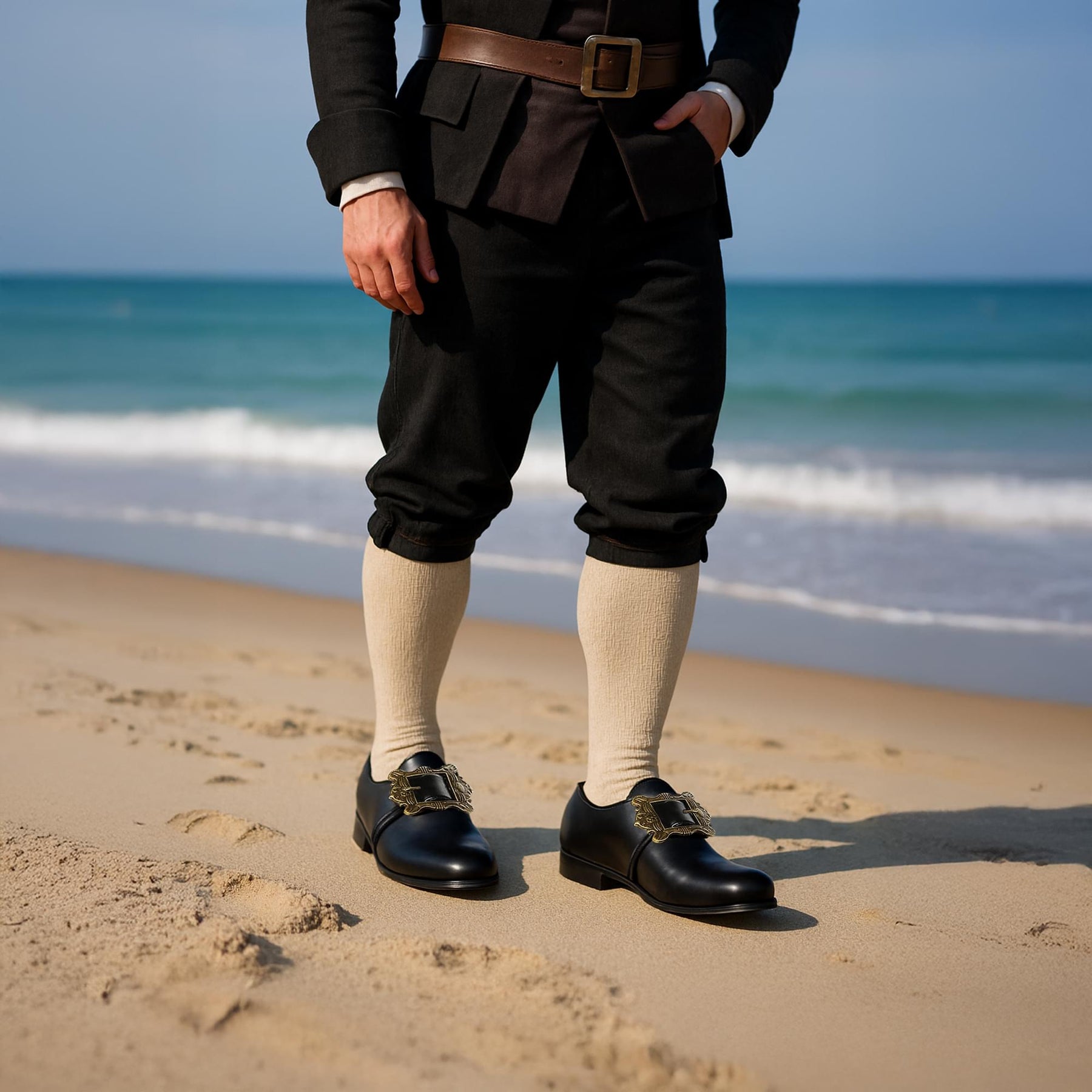 Colonial/Pirate Adult Costume Shoes