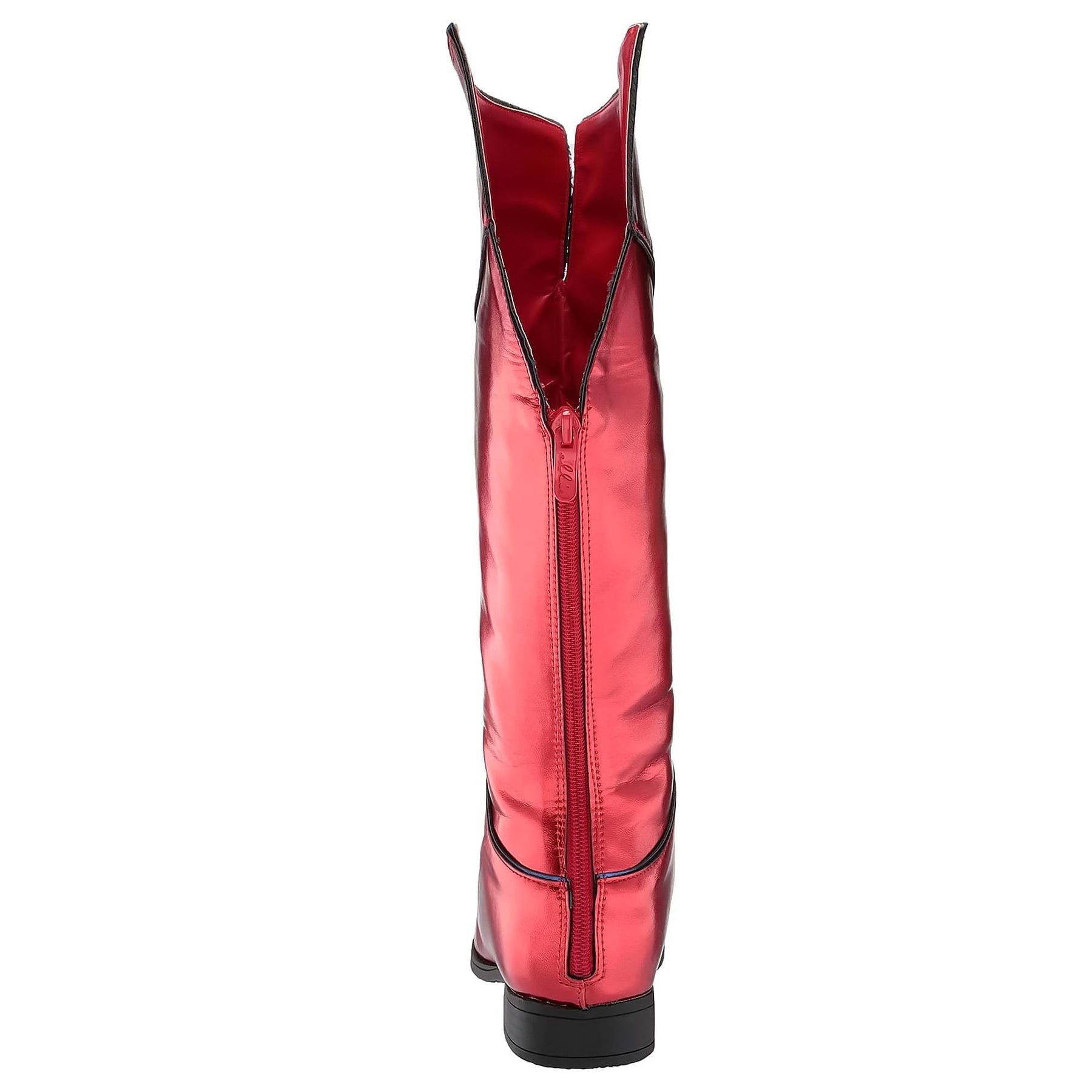 1.5" Heel Women's Knee High Superhero Boot Red