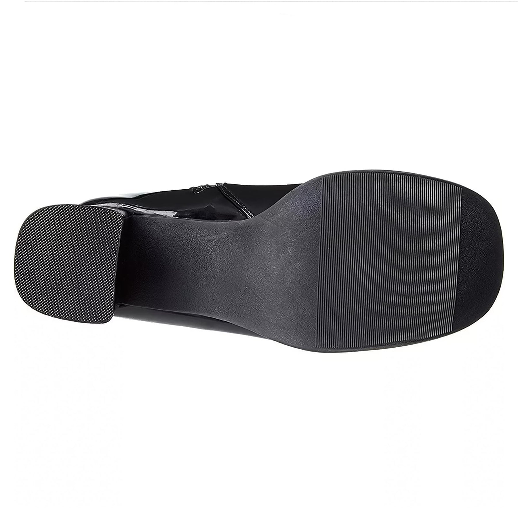 3" Gogo Boots Black with Zipper