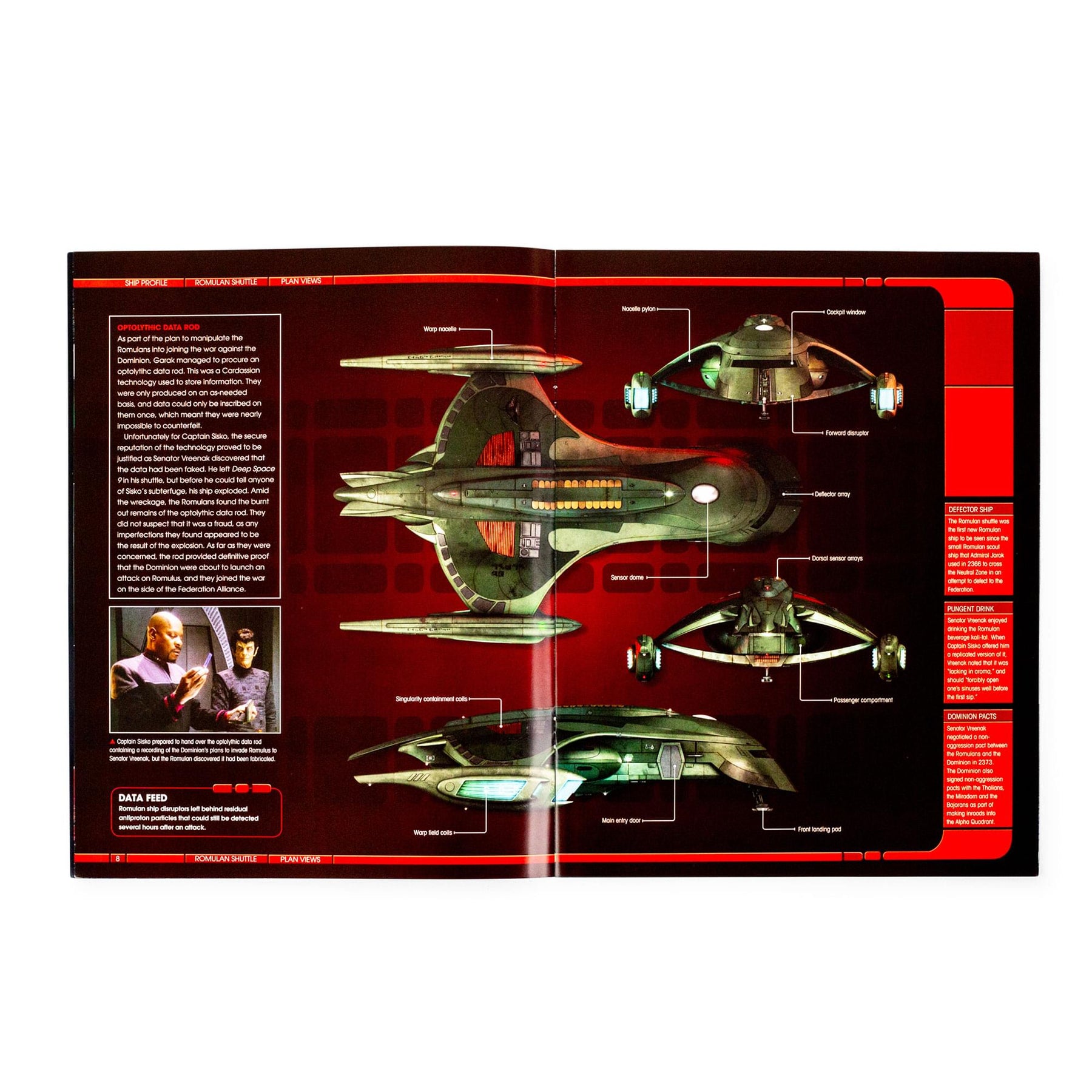 Eaglemoss Star Trek Starships Romulan Shuttle Magazine | Issue #77