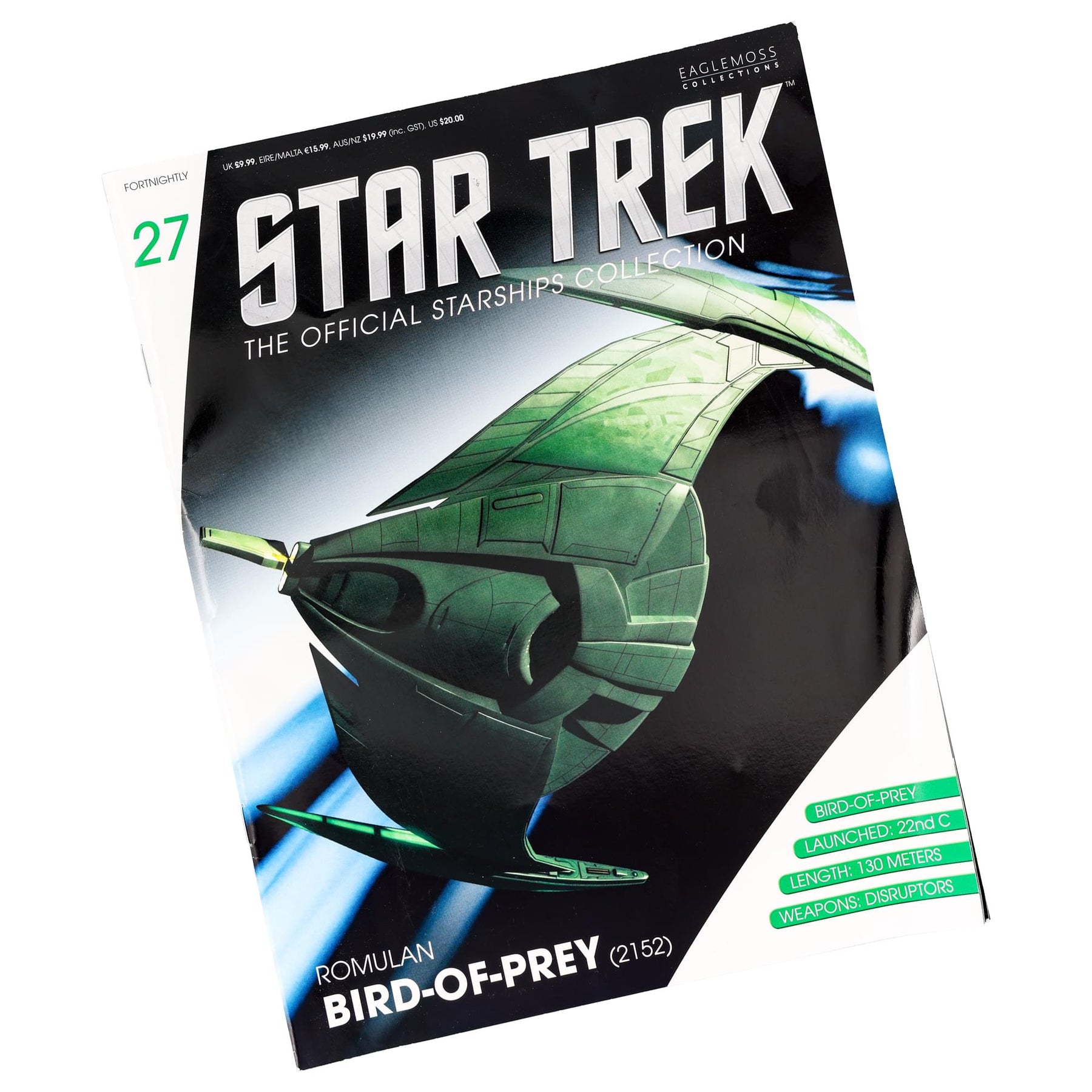 Eaglemoss Star Trek Romulan Bird Of Prey #27 Die Cast Ship