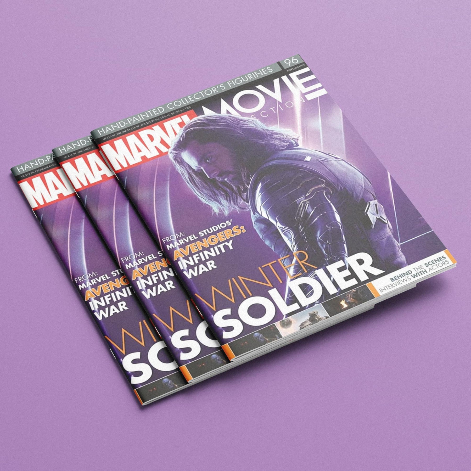 Eaglemoss Marvel Movie Collection Magazine Issue #96 Infinity War Winter Soldier