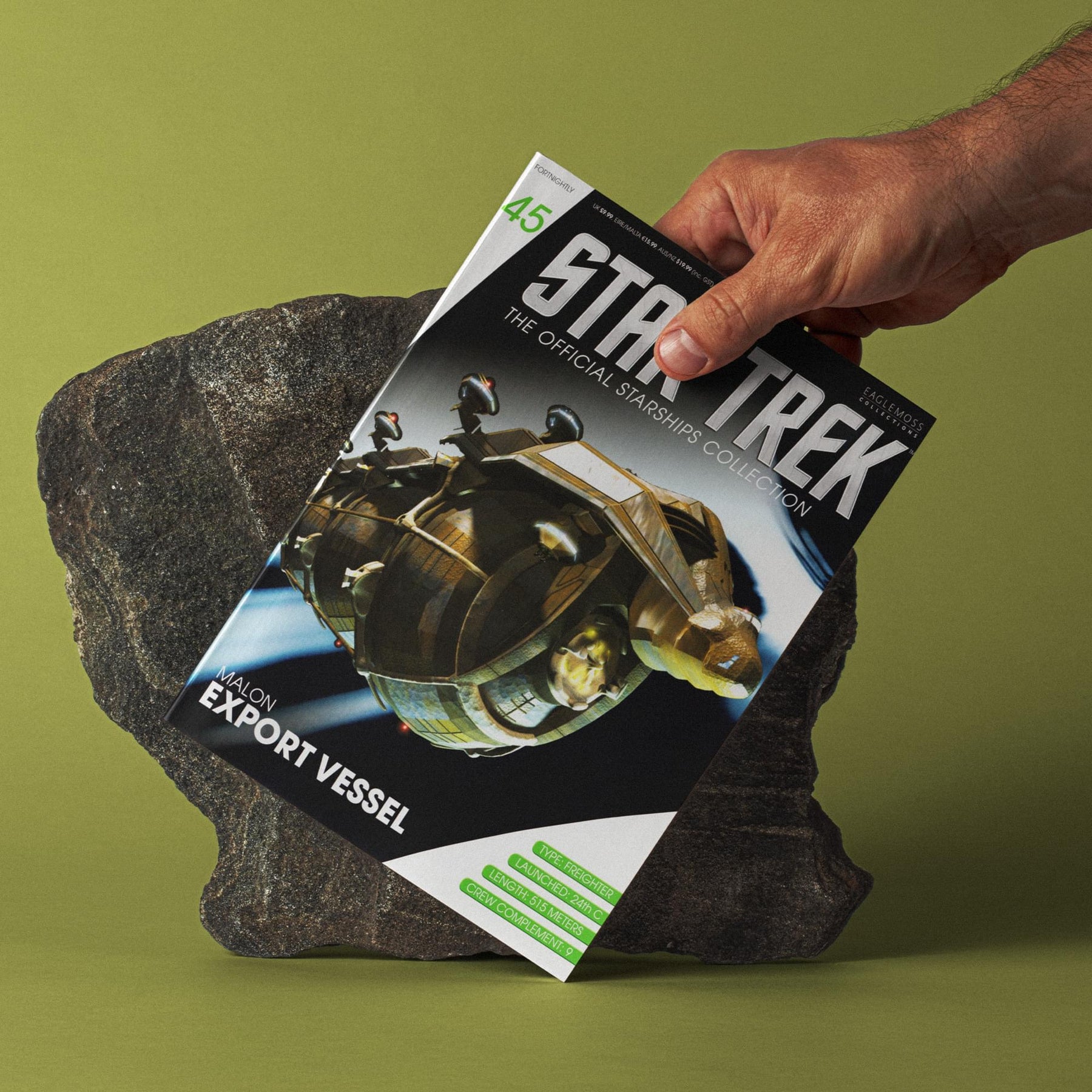 Eaglemoss Star Trek Starships Malon Freighter Magazine