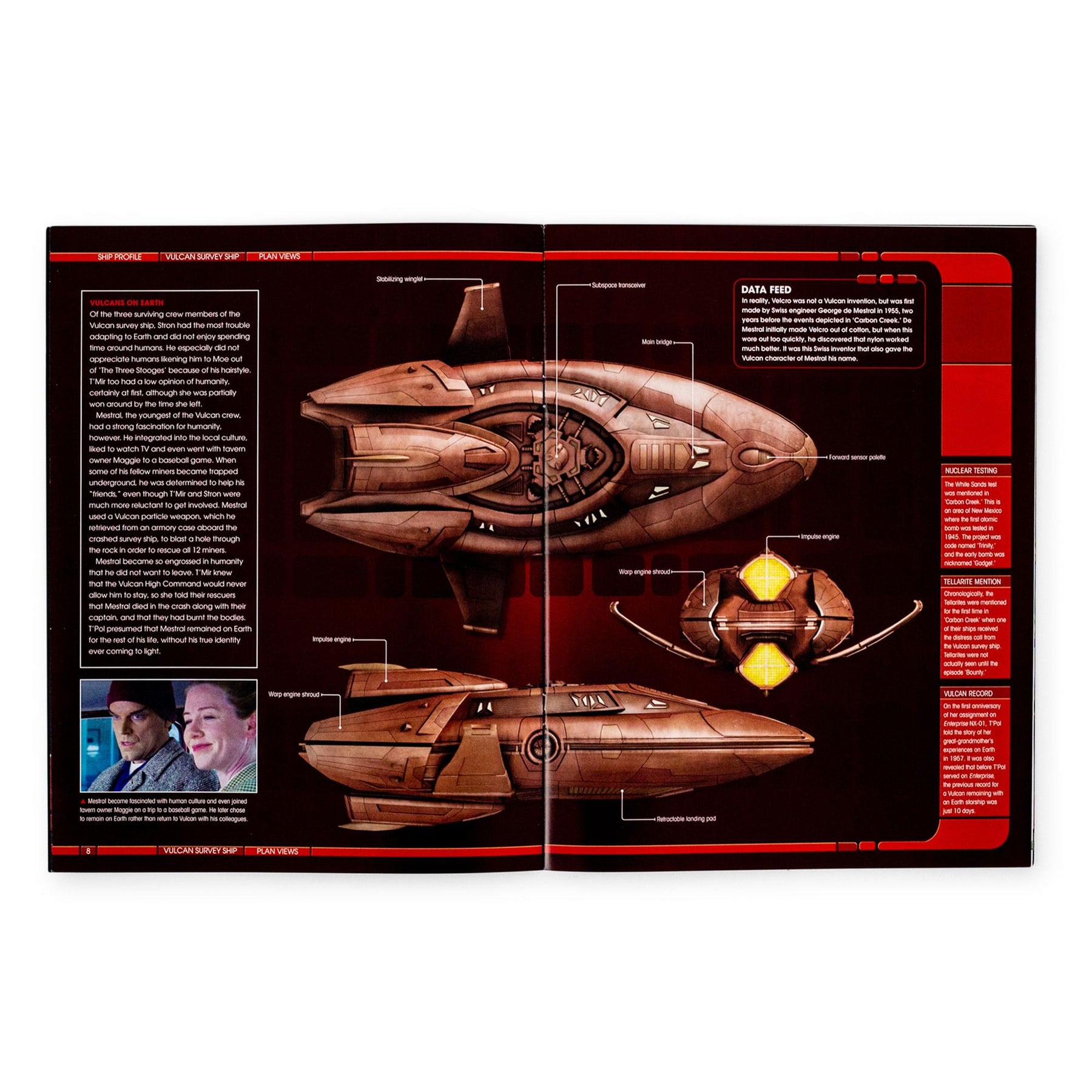 Eaglemoss Star Trek Starships Vulcan Survey Ship Magazine
