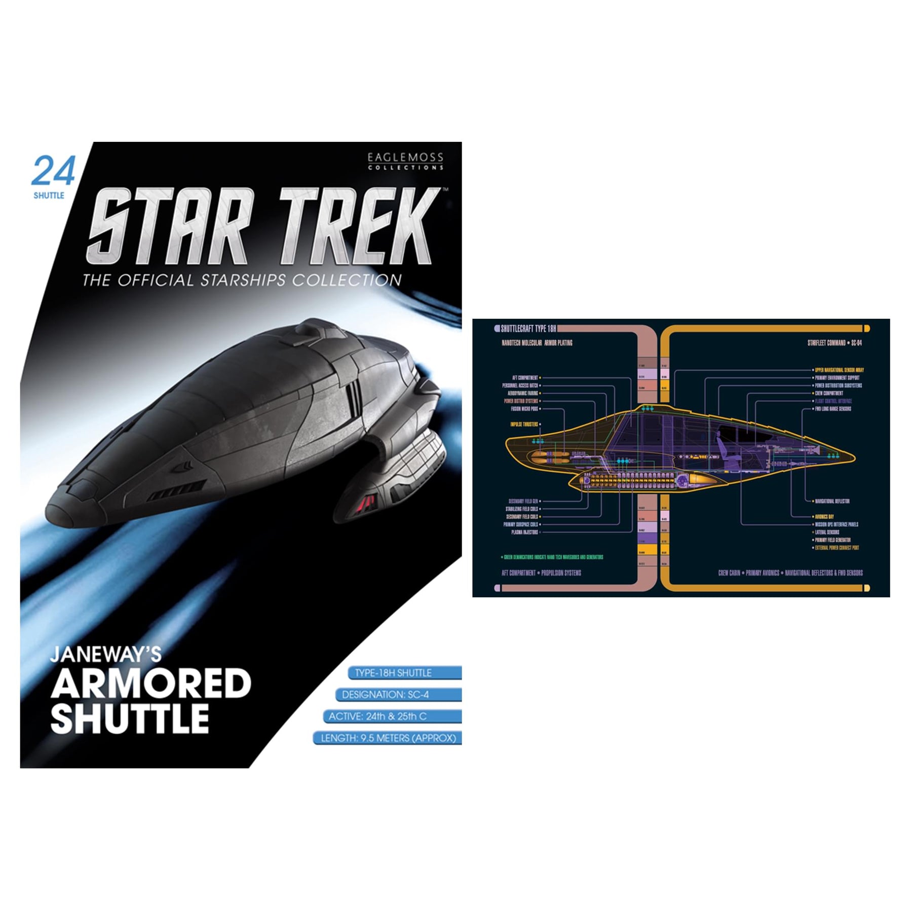 Eaglemoss Star Trek Ship Replica | Shuttle Set of 4