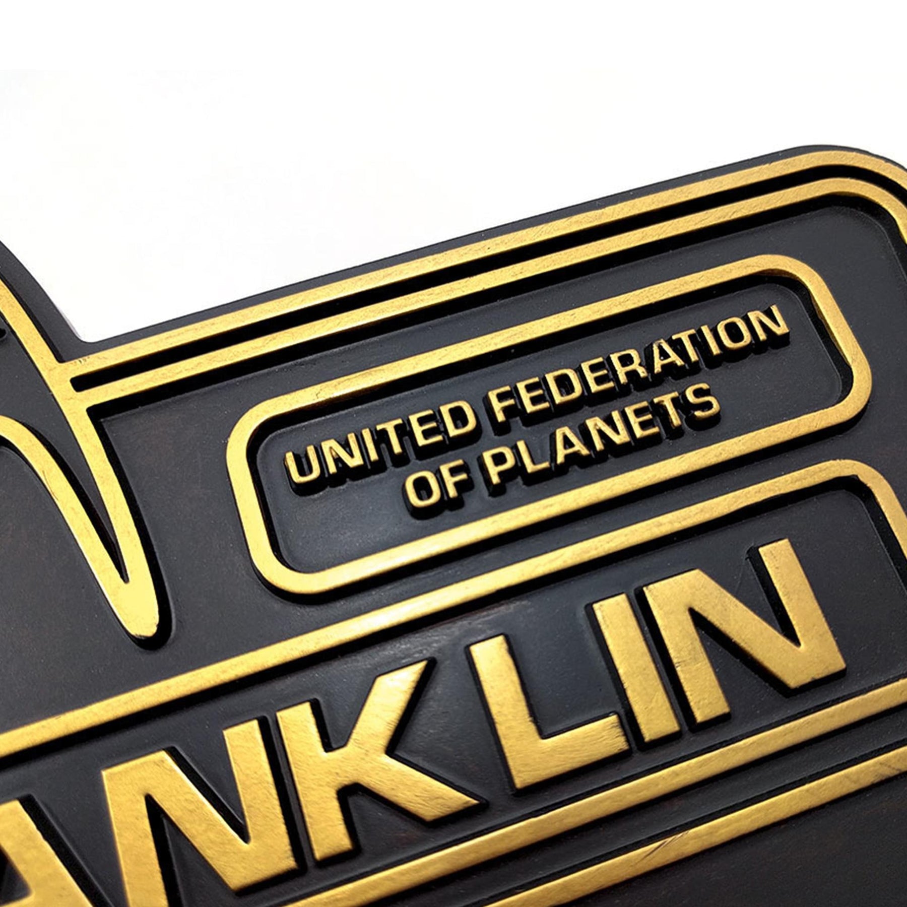 Eaglemoss Star Trek USS Franklin NX-326 Dedication Plaque
