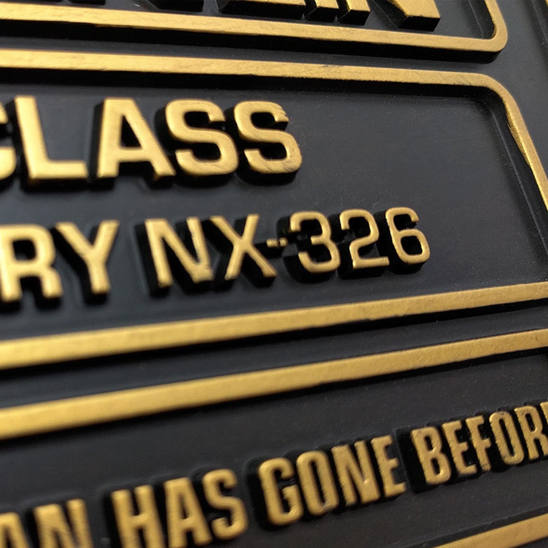 Eaglemoss Star Trek USS Franklin NX-326 Dedication Plaque