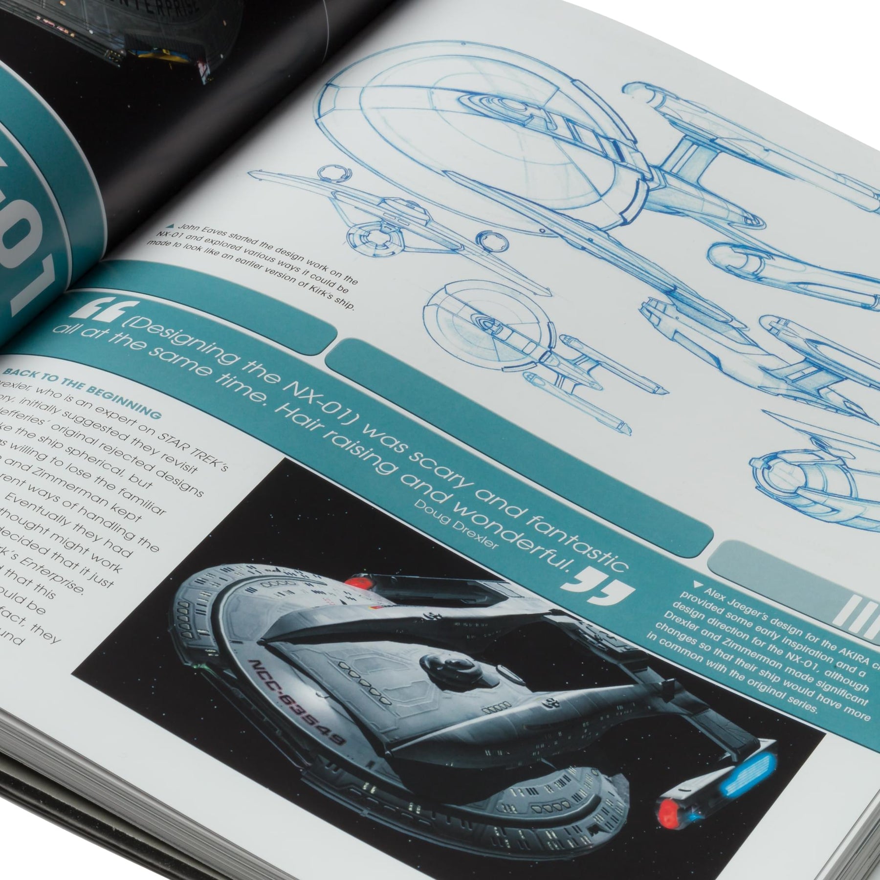 Eaglemoss Star Trek Designing Starships Volume One Hardcover Book