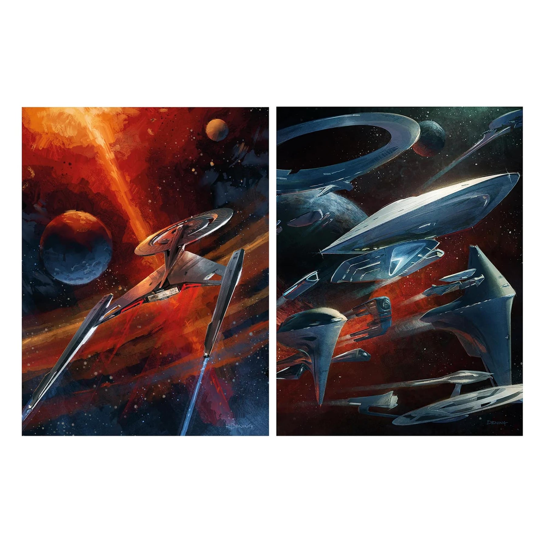 Eaglemoss Star Trek Picard Universe Giclee Print 2-Pack