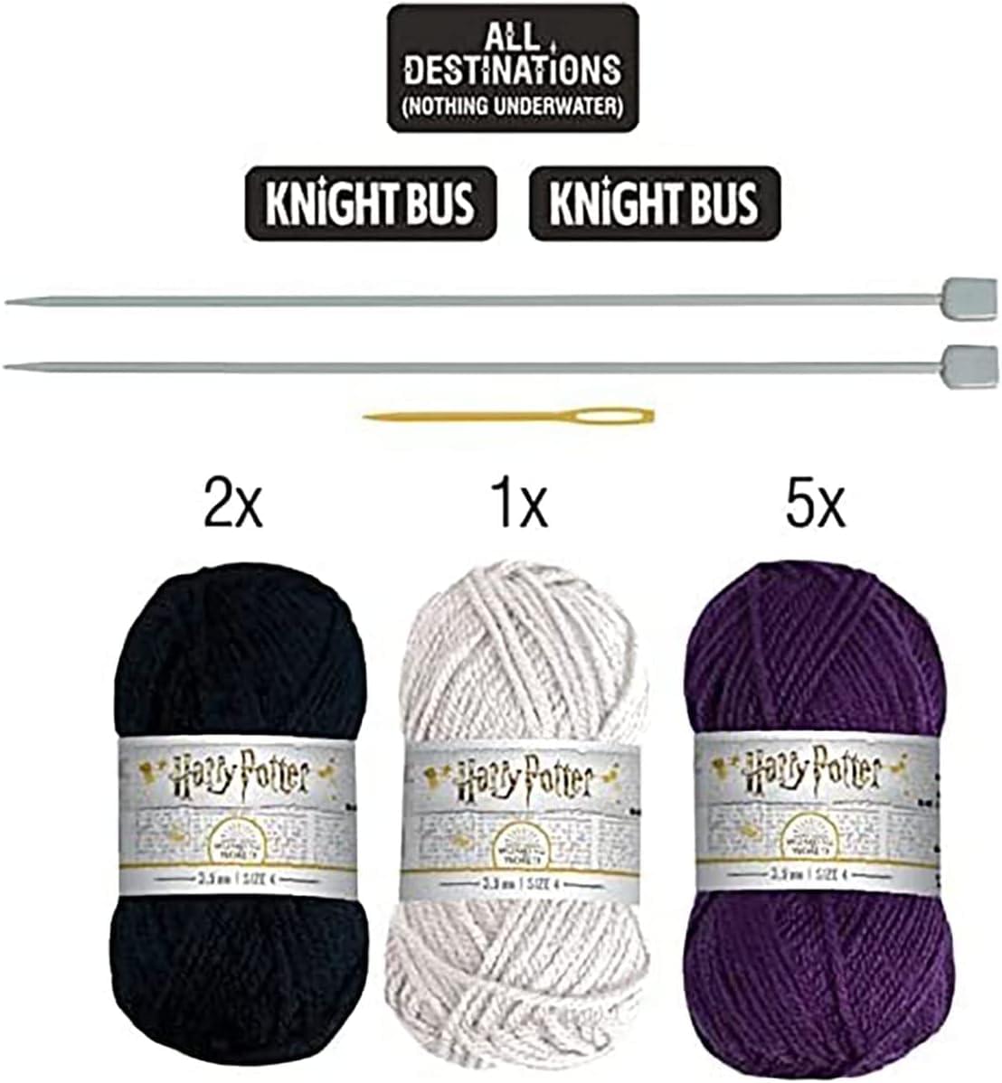 Eaglemoss Harry Potter Knit Craft Set Knight Bus Doorstop Kit