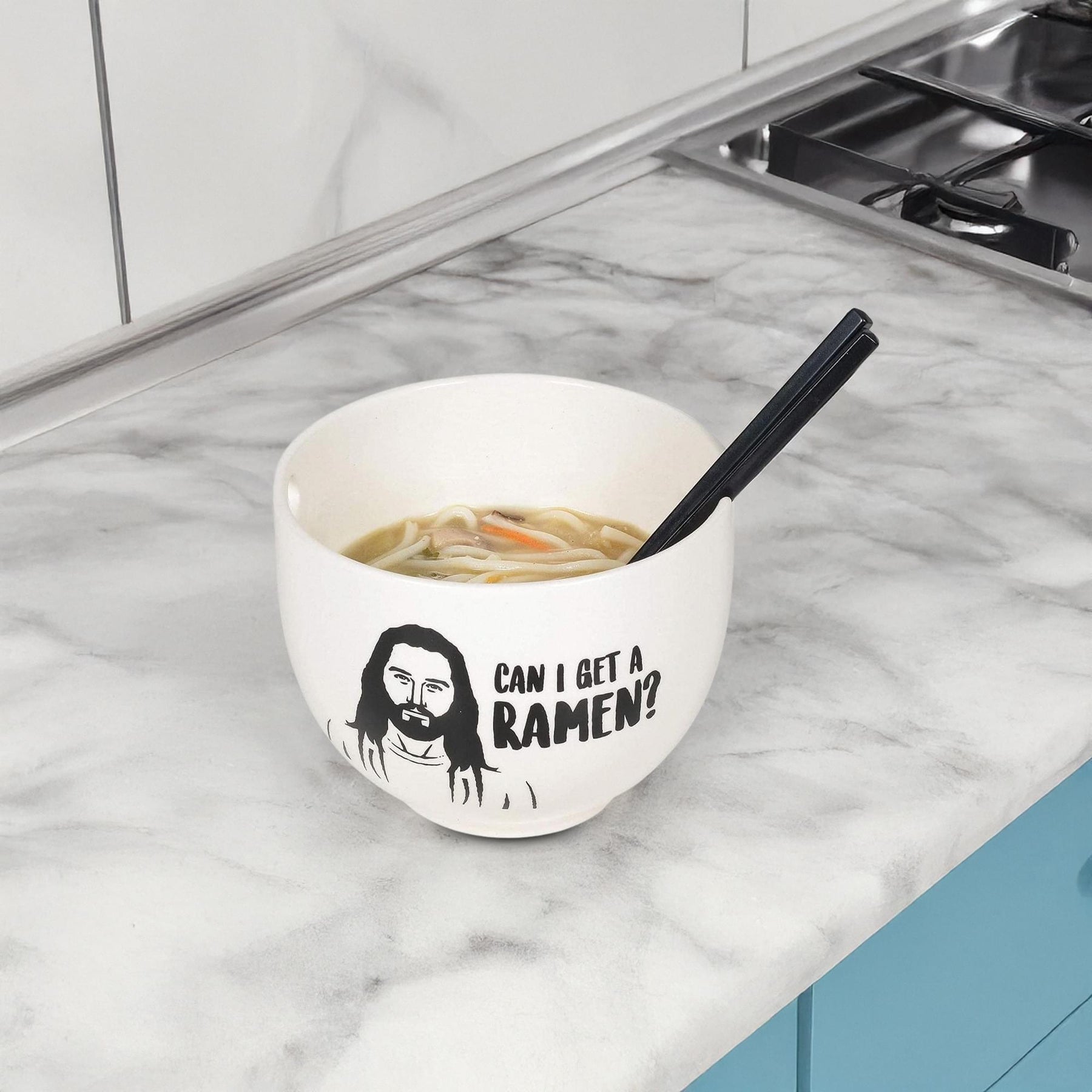 Jesus Can I Get A Ramen 20oz Ramen Bowl and Chopsticks Set