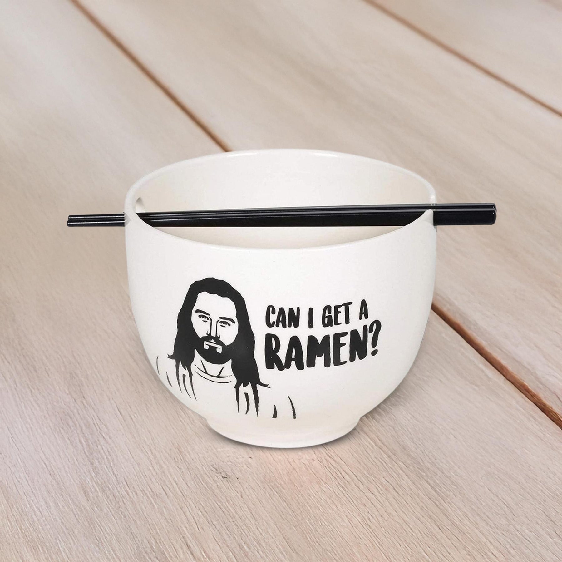 Jesus Can I Get A Ramen 20oz Ramen Bowl and Chopsticks Set