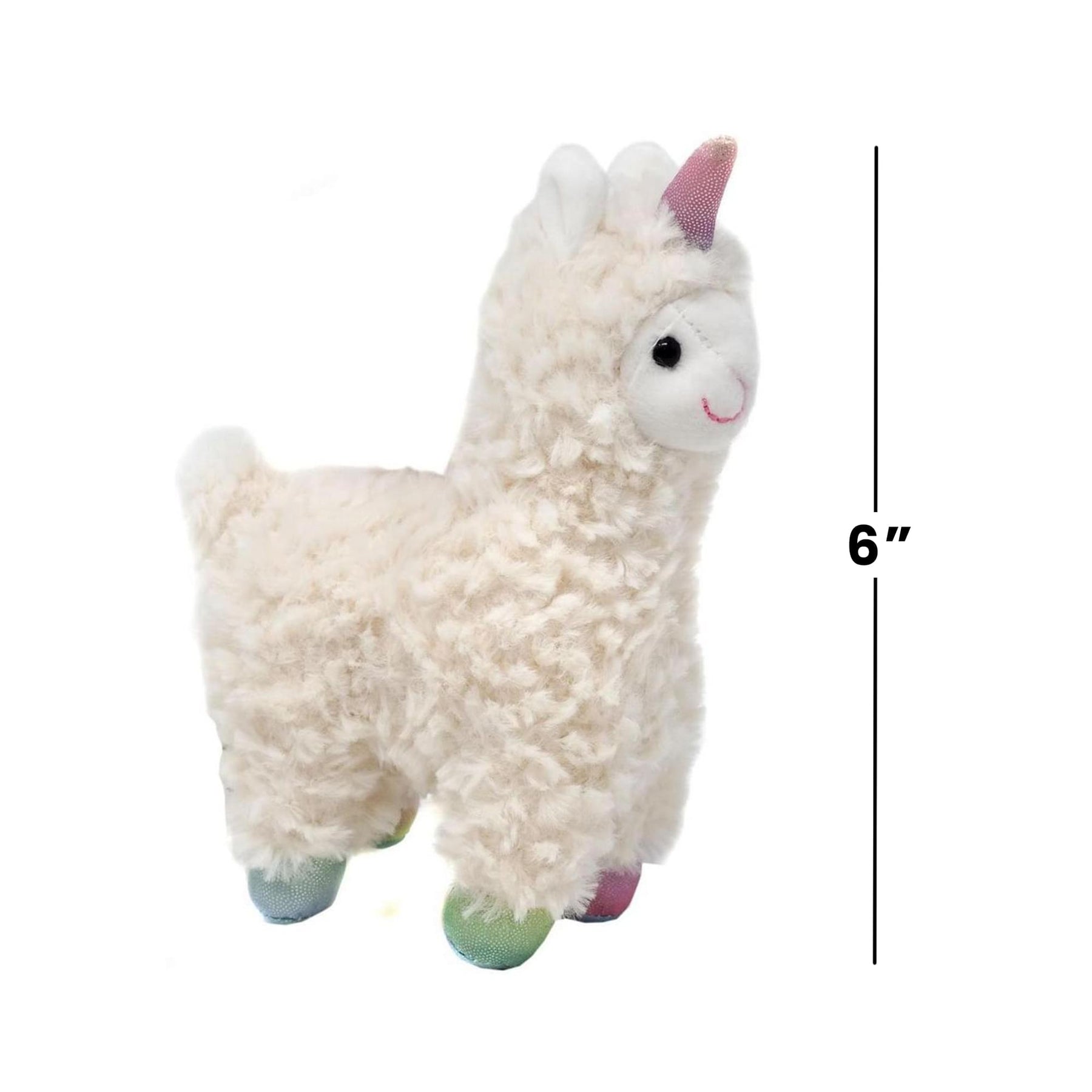 Llamacorn 6 Inch Collectible Plush w/ Sound - White