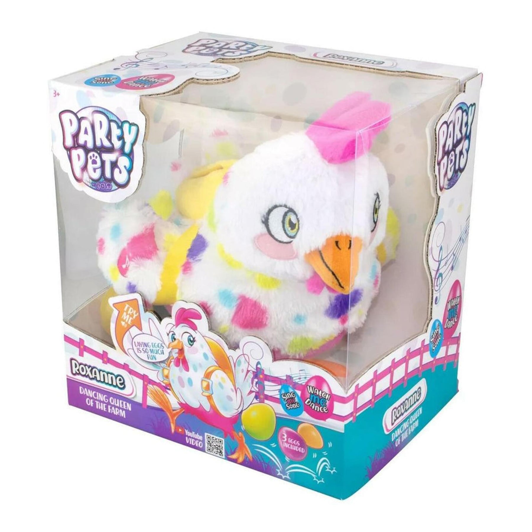Party Pets Roxanne The Dancing Chicken Electronic Plush | Blue