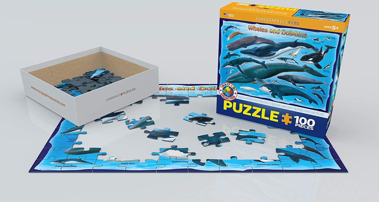 Whales & Dolphins 100 Piece Jigsaw Puzzle