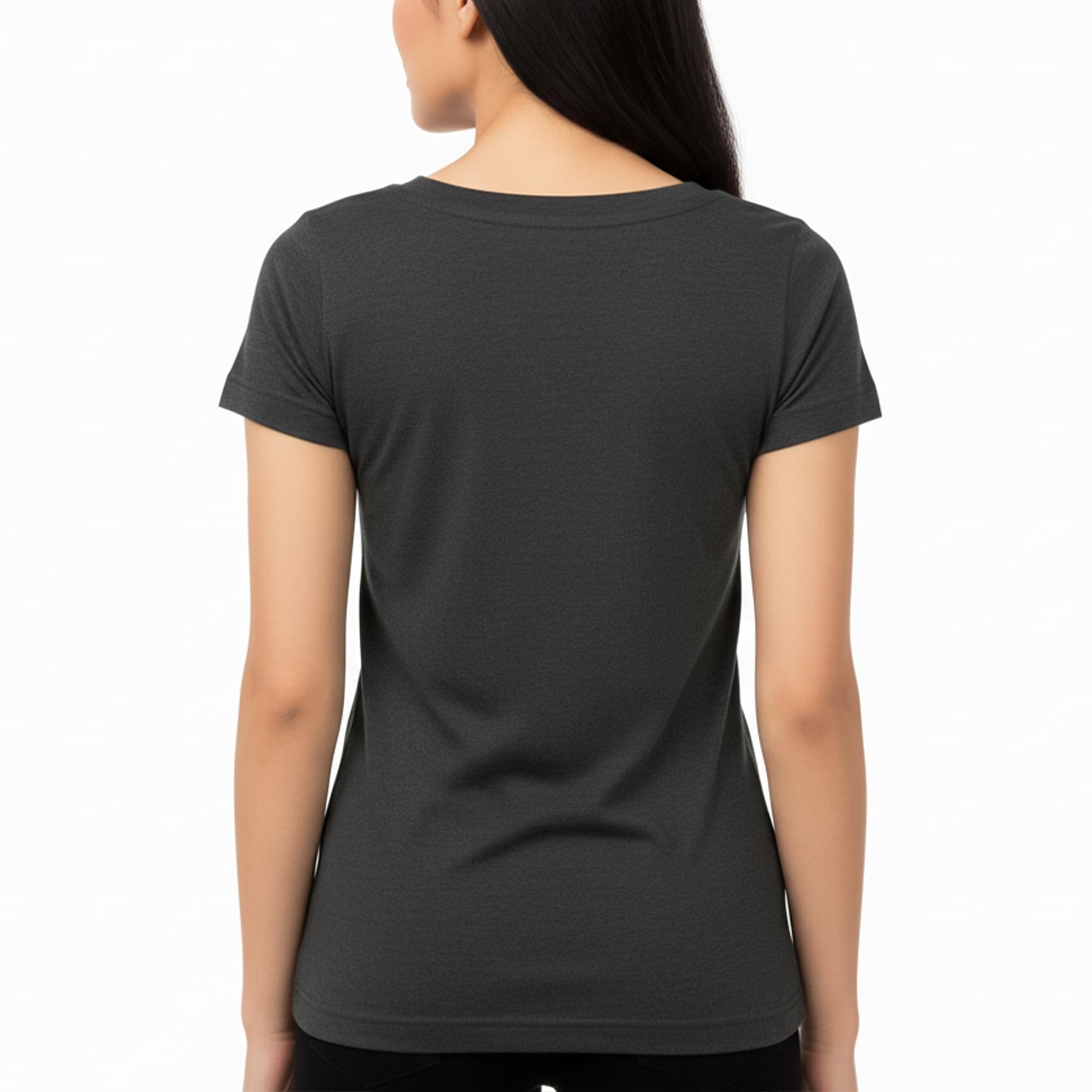 Jimmy Kimmel Live! Hollywood Heather Charcoal Scoop Neck Tee Shirt Adult