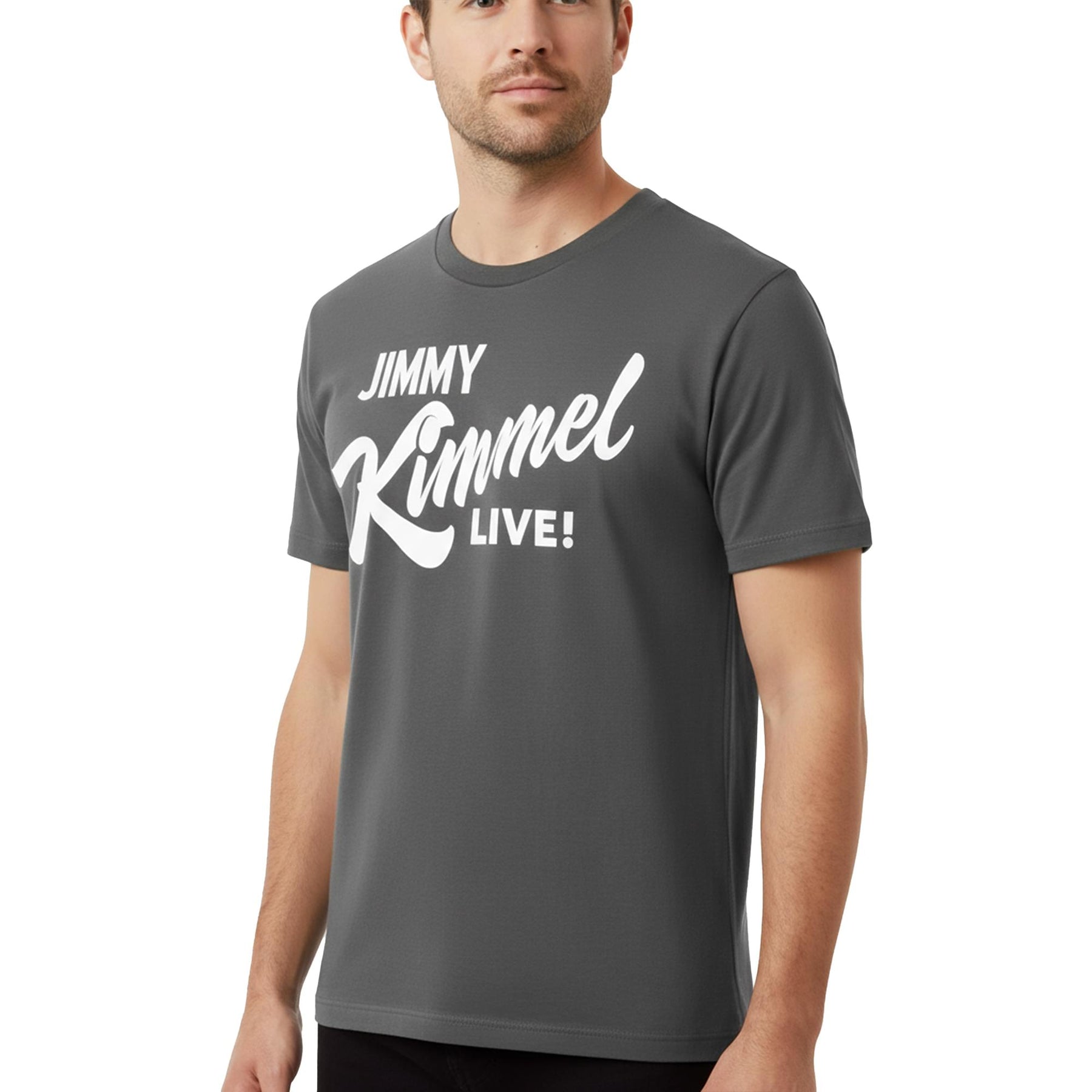 Jimmy Kimmel Live! Hollywood Charcoal Tee Shirt Adult Unisex