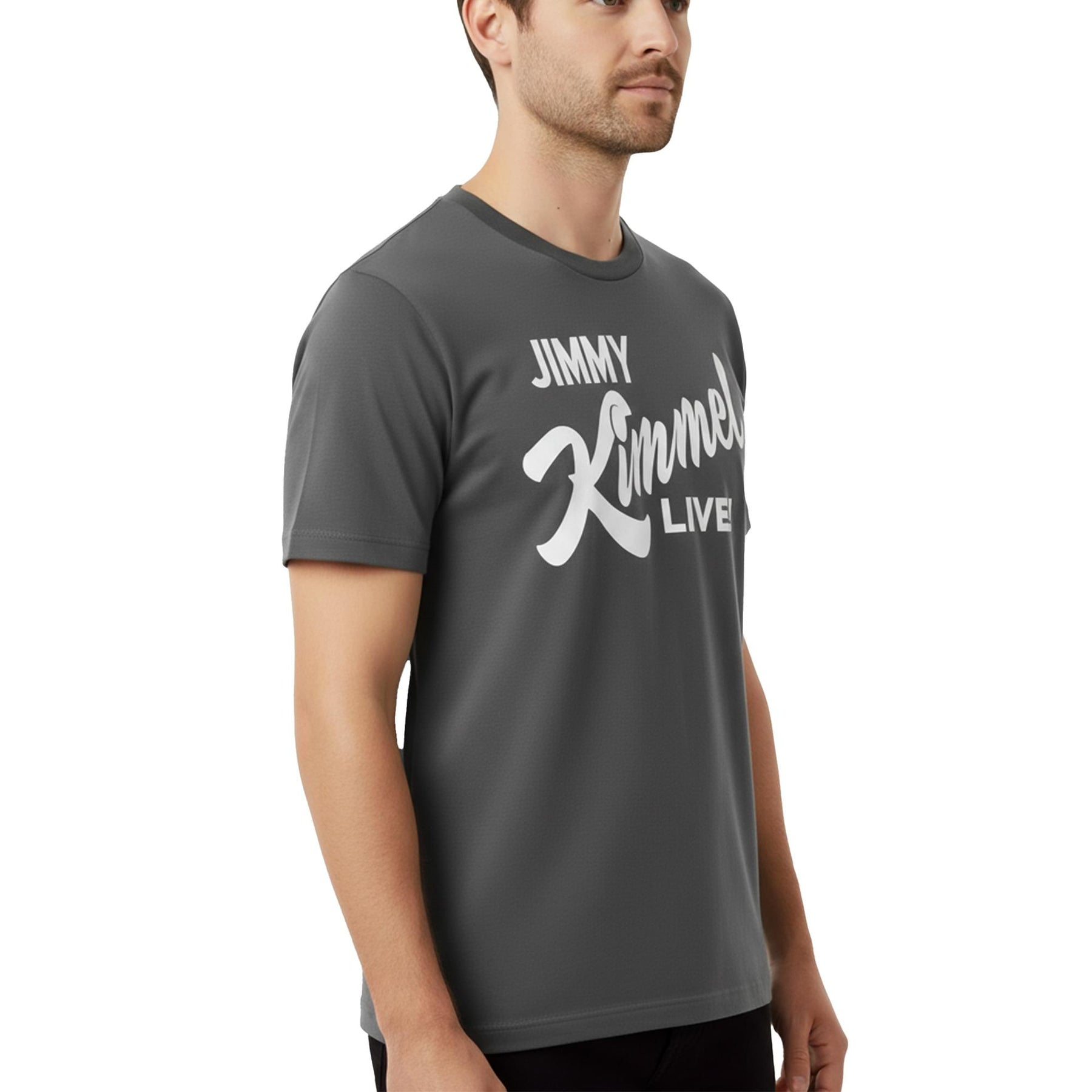 Jimmy Kimmel Live! Hollywood Charcoal Tee Shirt Adult Unisex