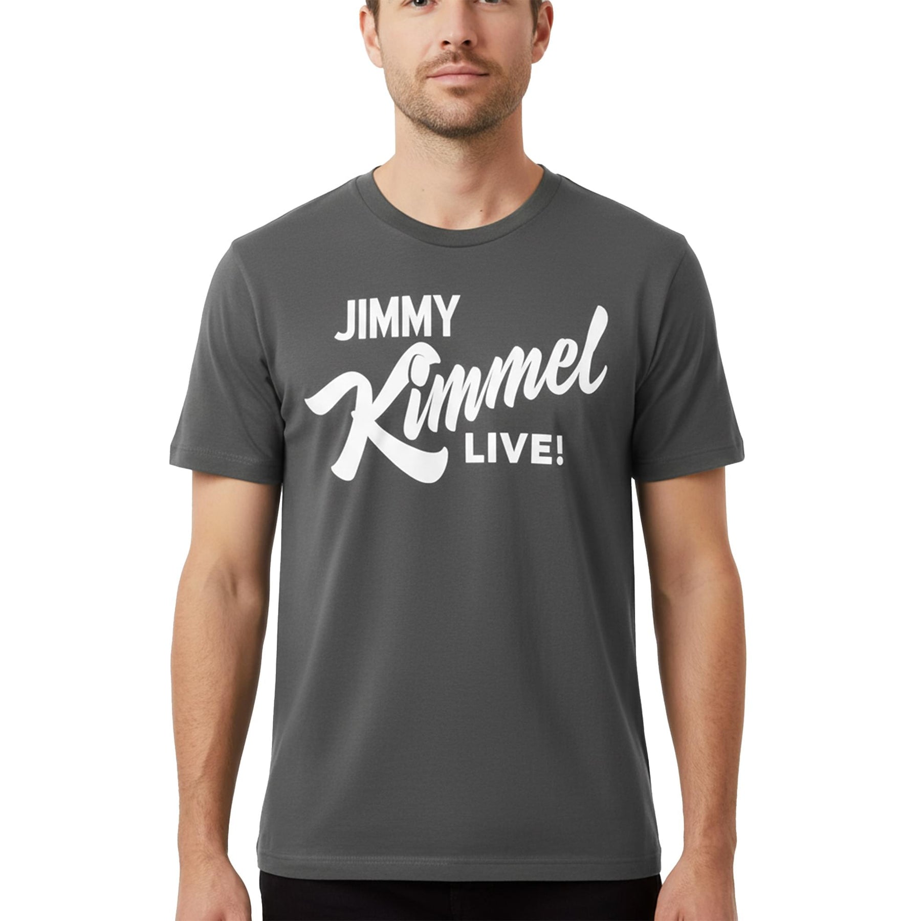 Jimmy Kimmel Live! Hollywood Charcoal Tee Shirt Adult Unisex