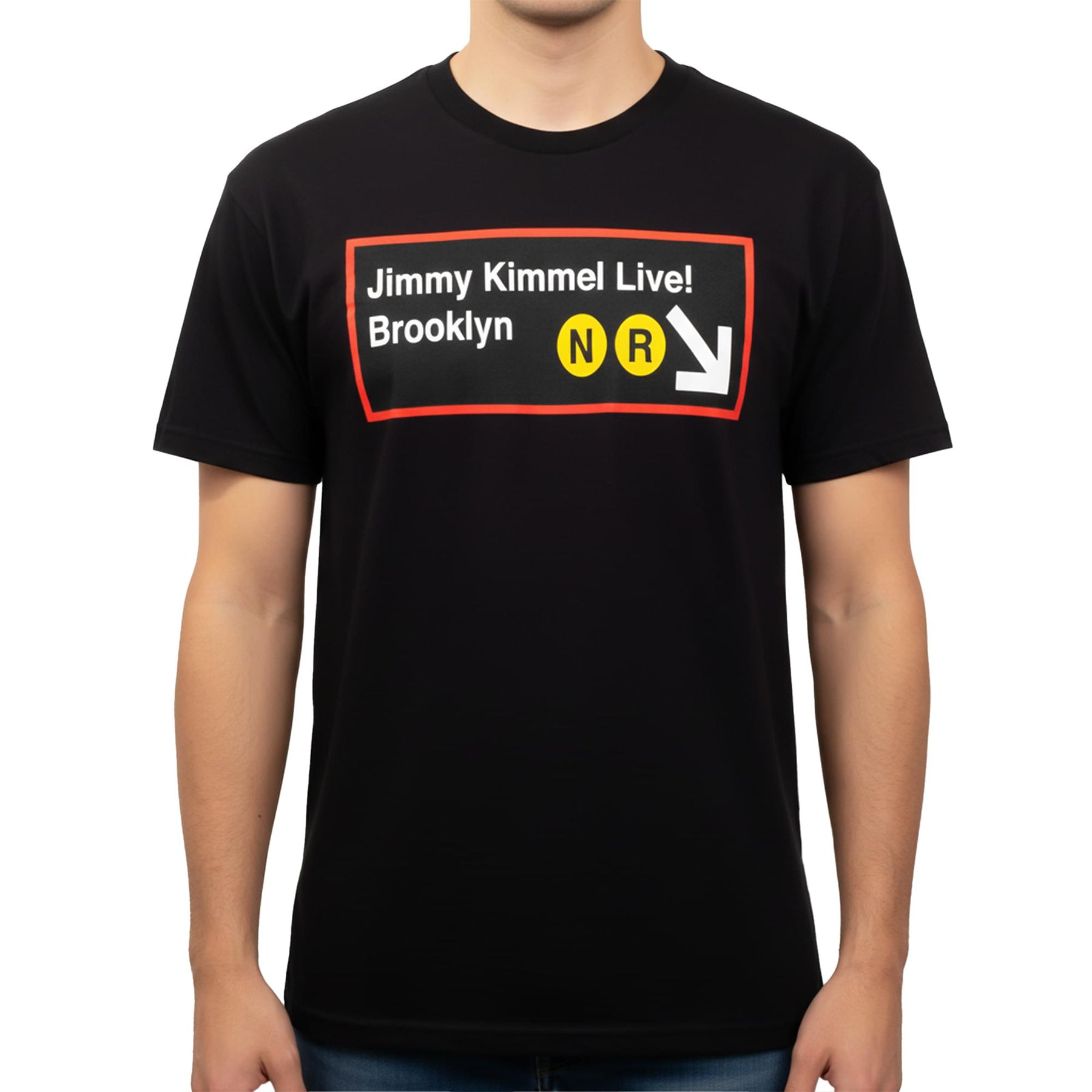 Jimmy Kimmel Live! Subway Black Tee Shirt Adult Unisex