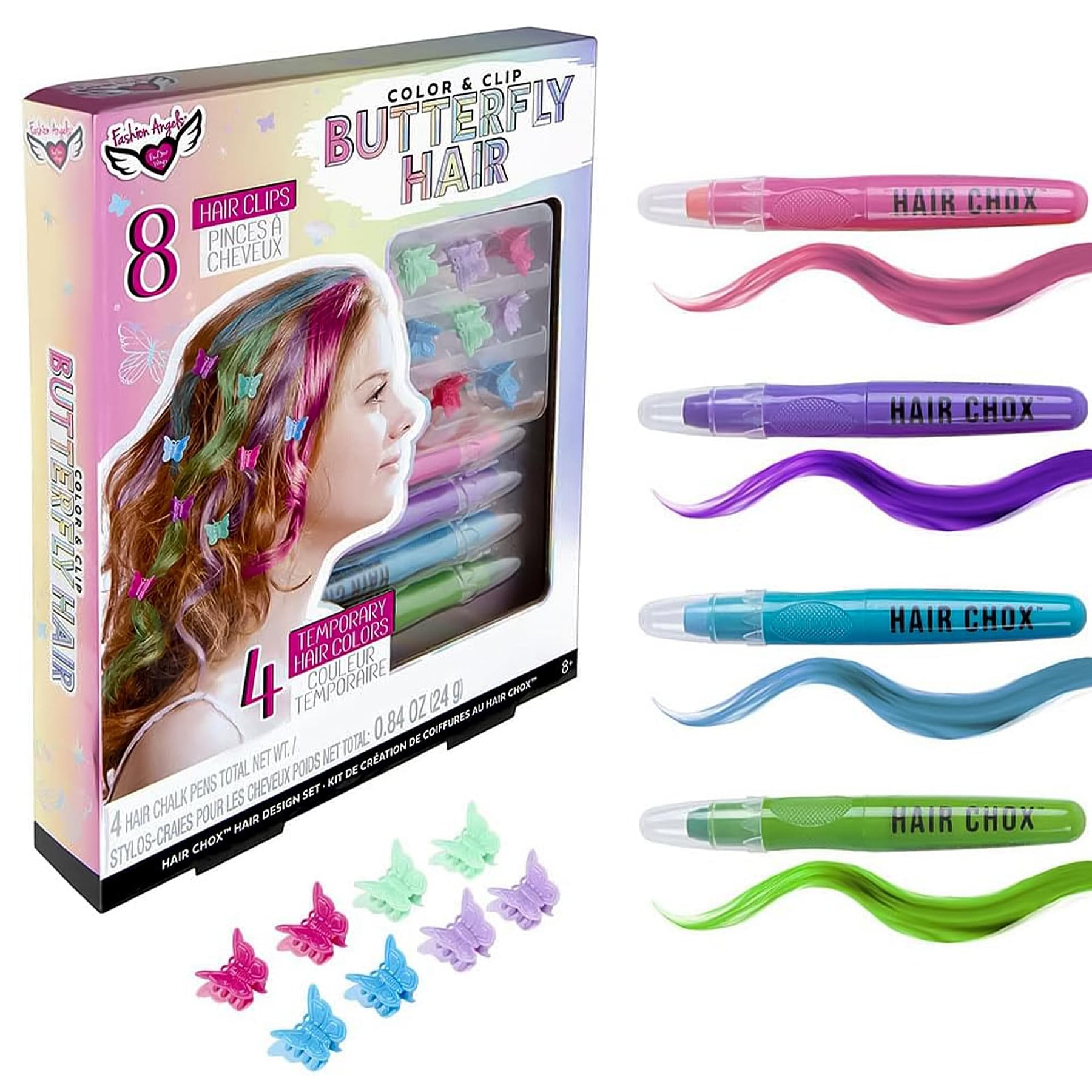 Fashion Angels Color & Clip Butterfly Hair Design Kit