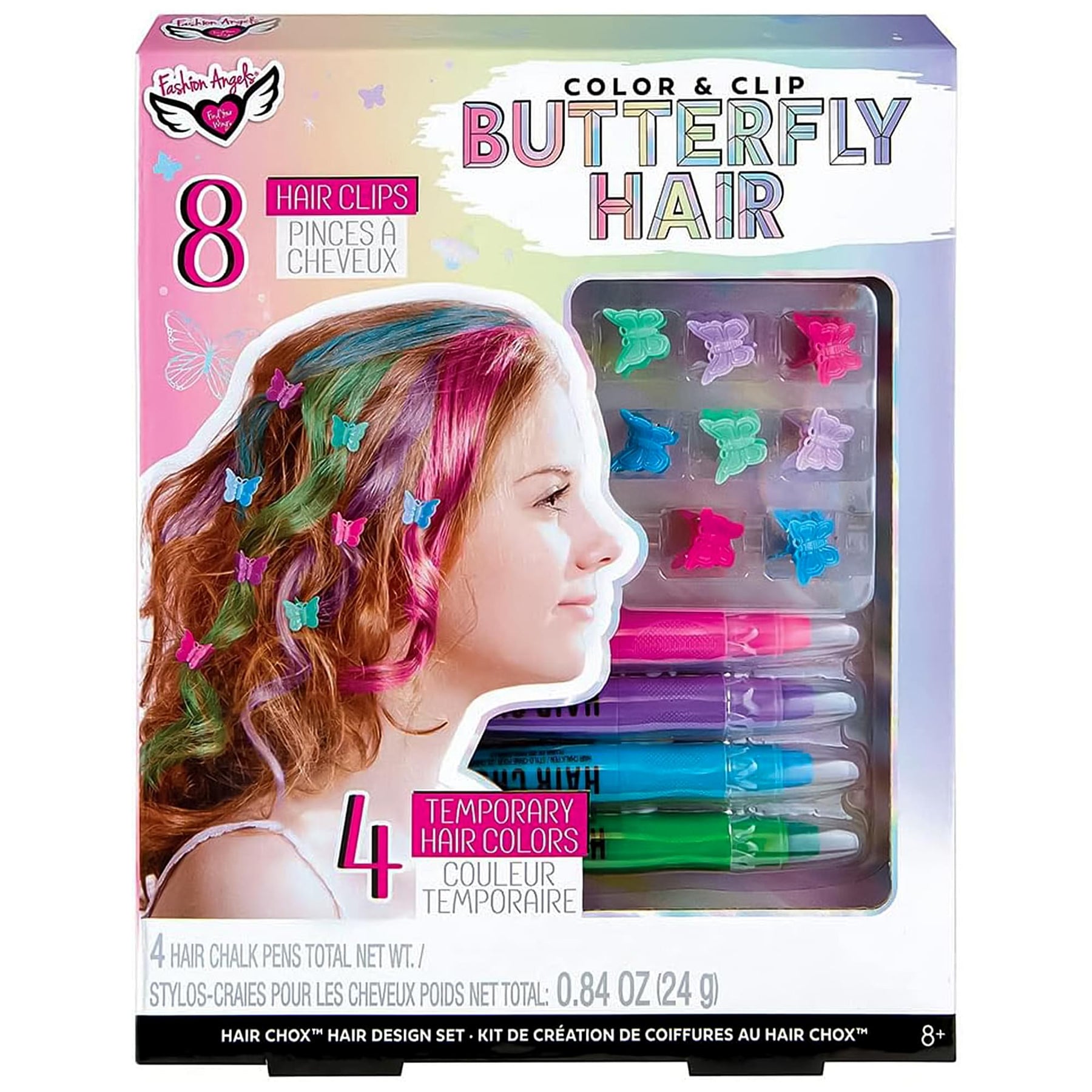 Fashion Angels Color & Clip Butterfly Hair Design Kit