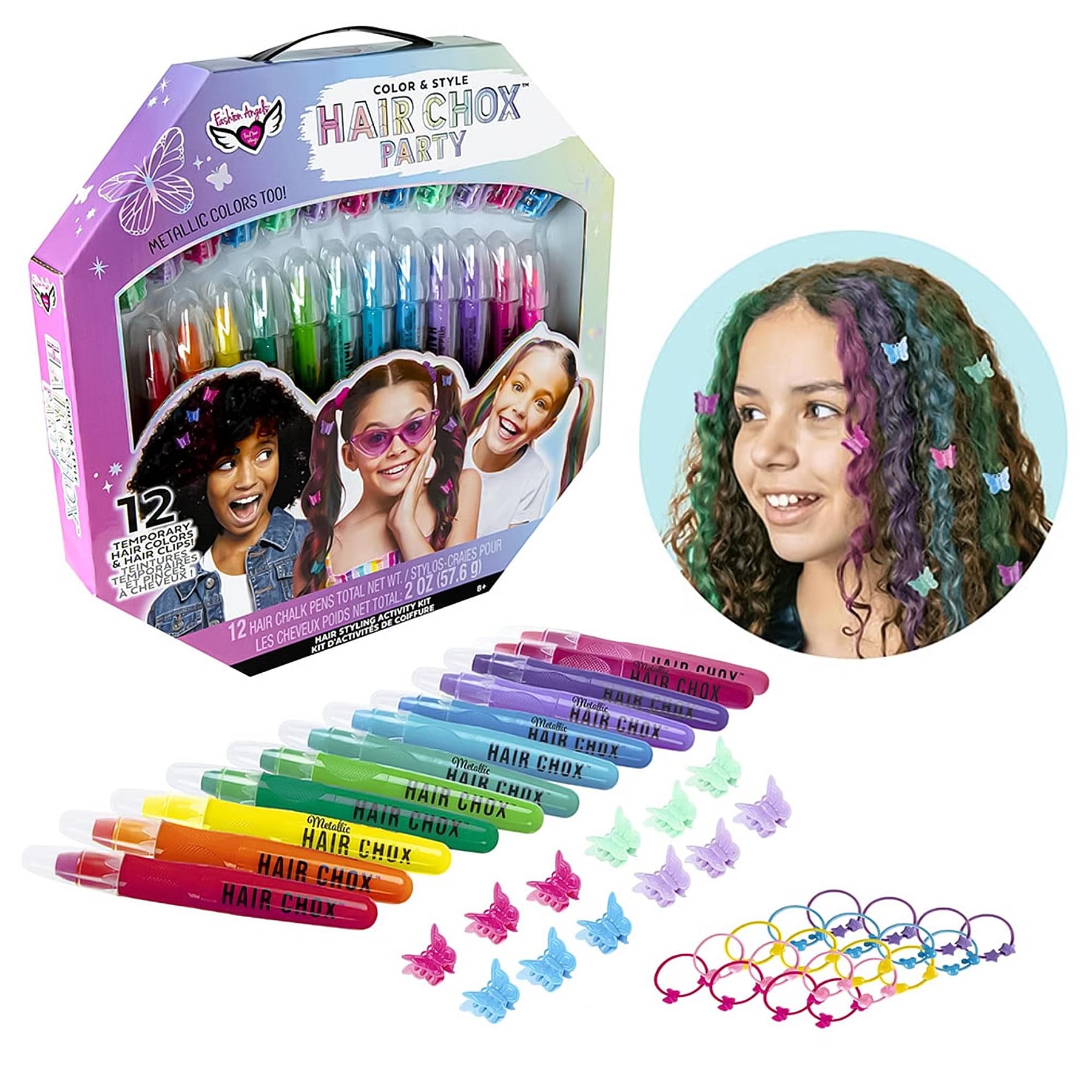 Fashion Angels Color & Style Hair Chox Party Activity Kit