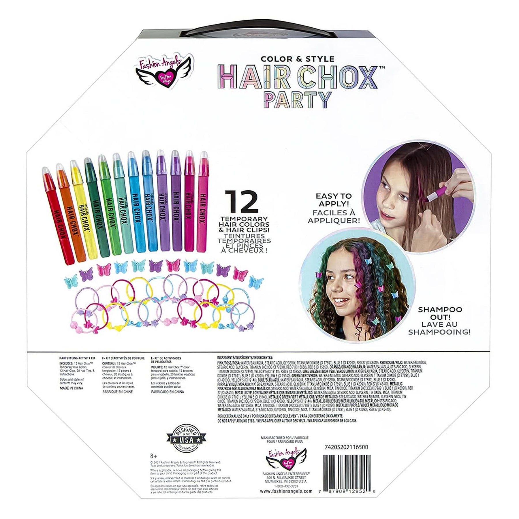 Fashion Angels Color & Style Hair Chox Party Activity Kit