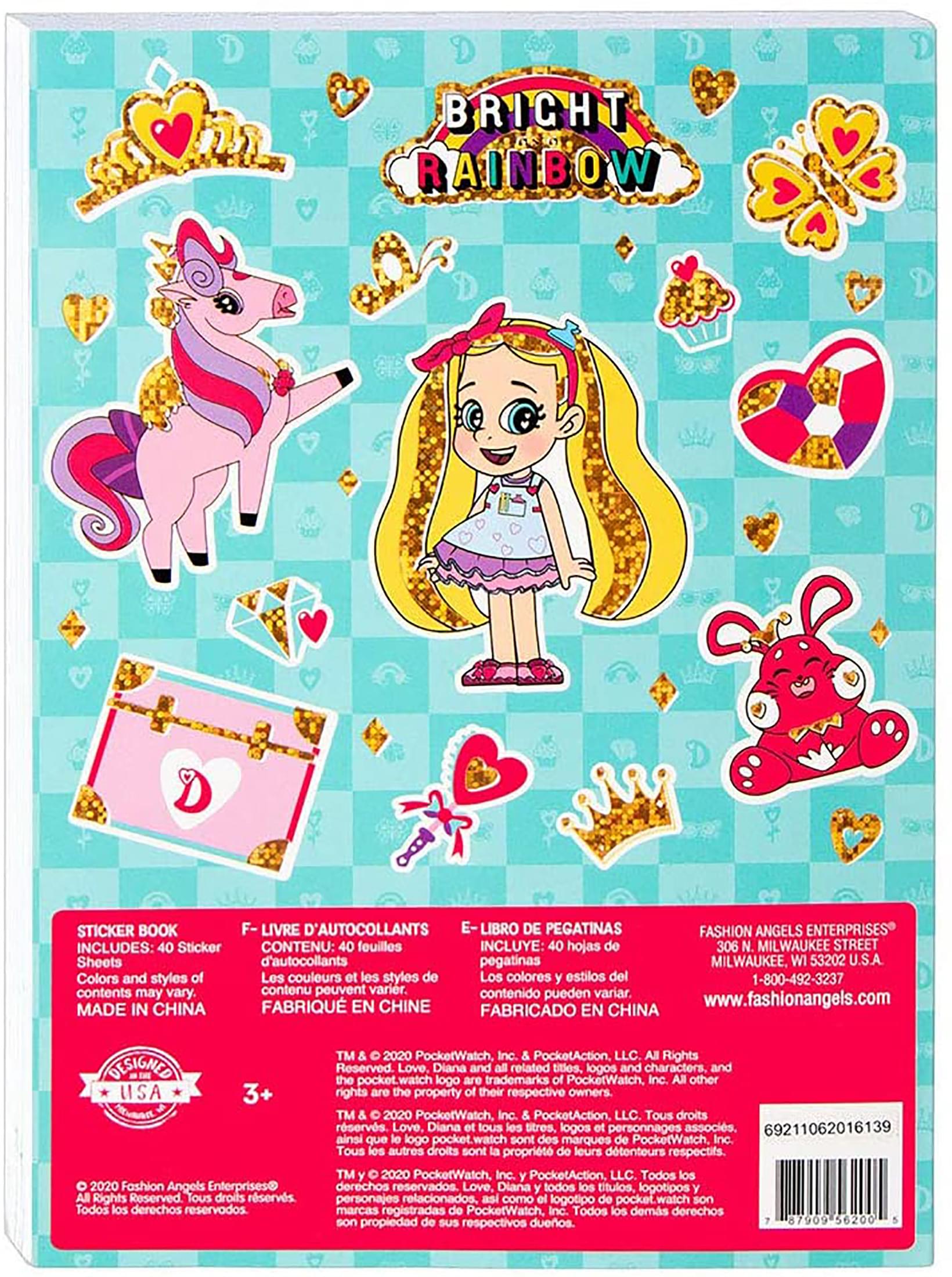 Fashion Angels Love, Diana 1000+ Cute 40 Page Sticker Book