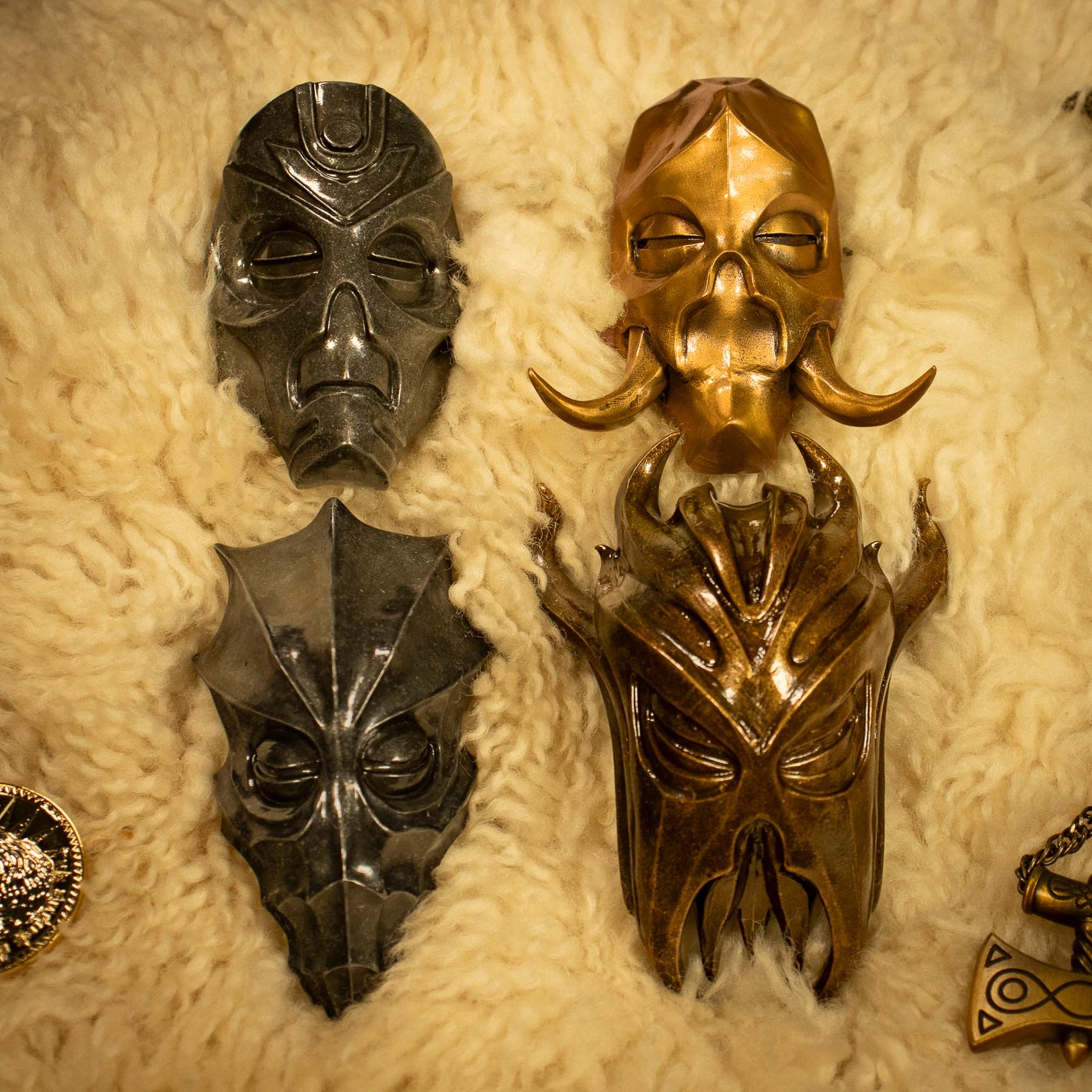 The Elder Scrolls V: Skyrim Set of 4 Dragon Priest Masks