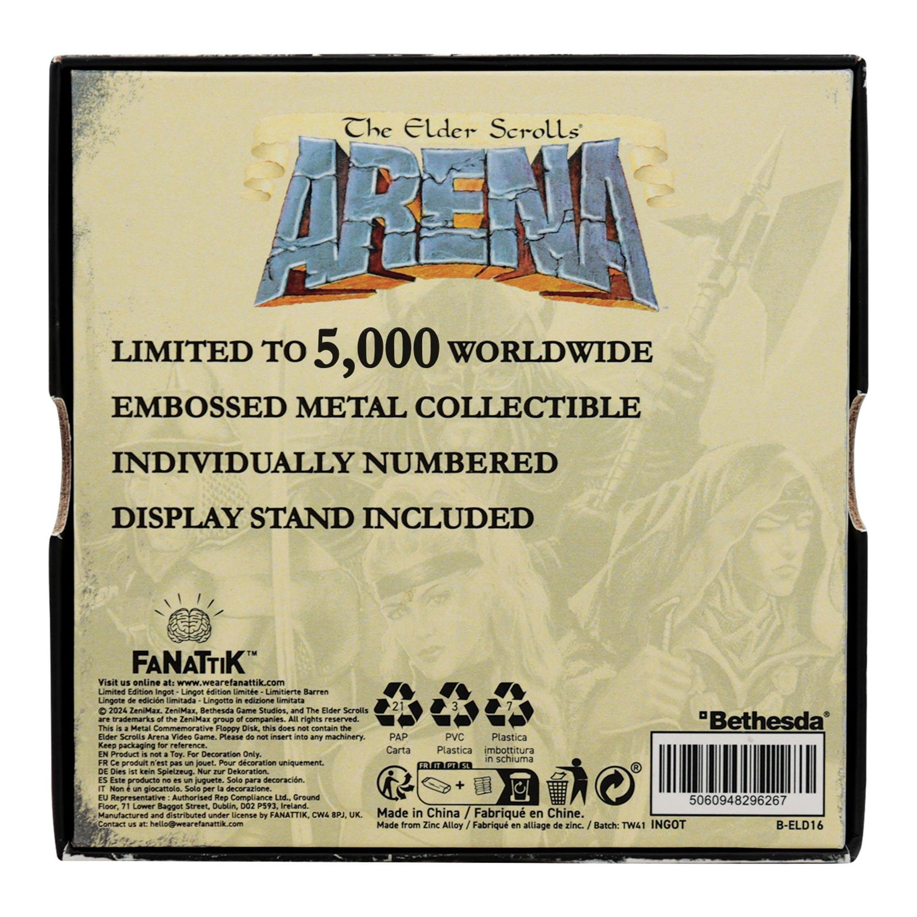 The Elder Scrolls Arena Floppy Disk Replica