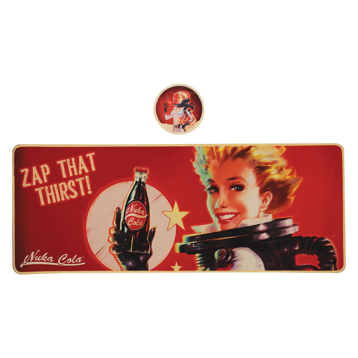 Fallout Nuka-Cola XL Desk Pad and Coaster Set