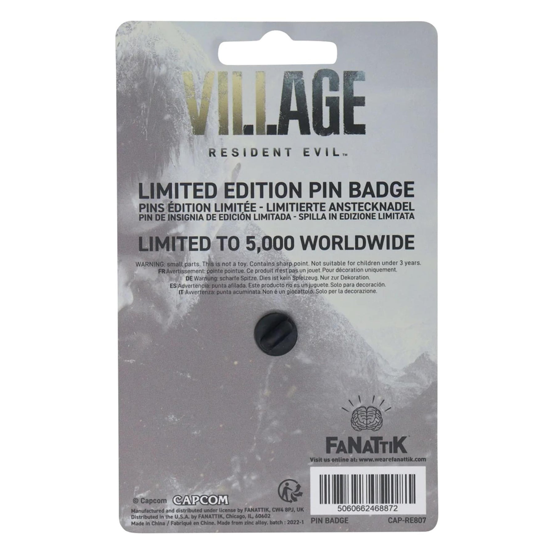 Resident Evil Village Limited Edition House Dimitrescu Pin Badge