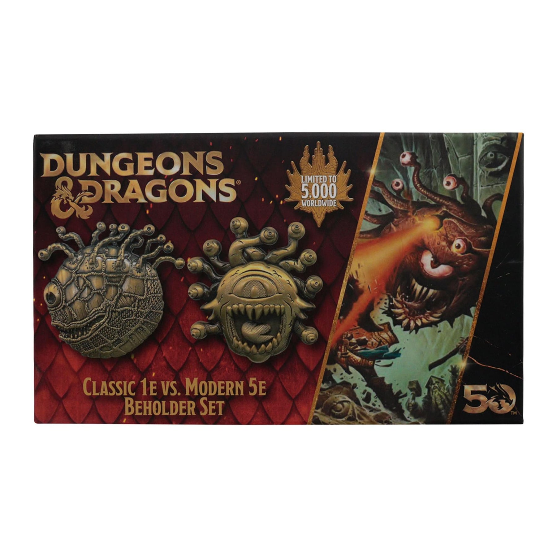 Dungeons & Dragons 50th Anniversary Beholder Twin Medallion Set