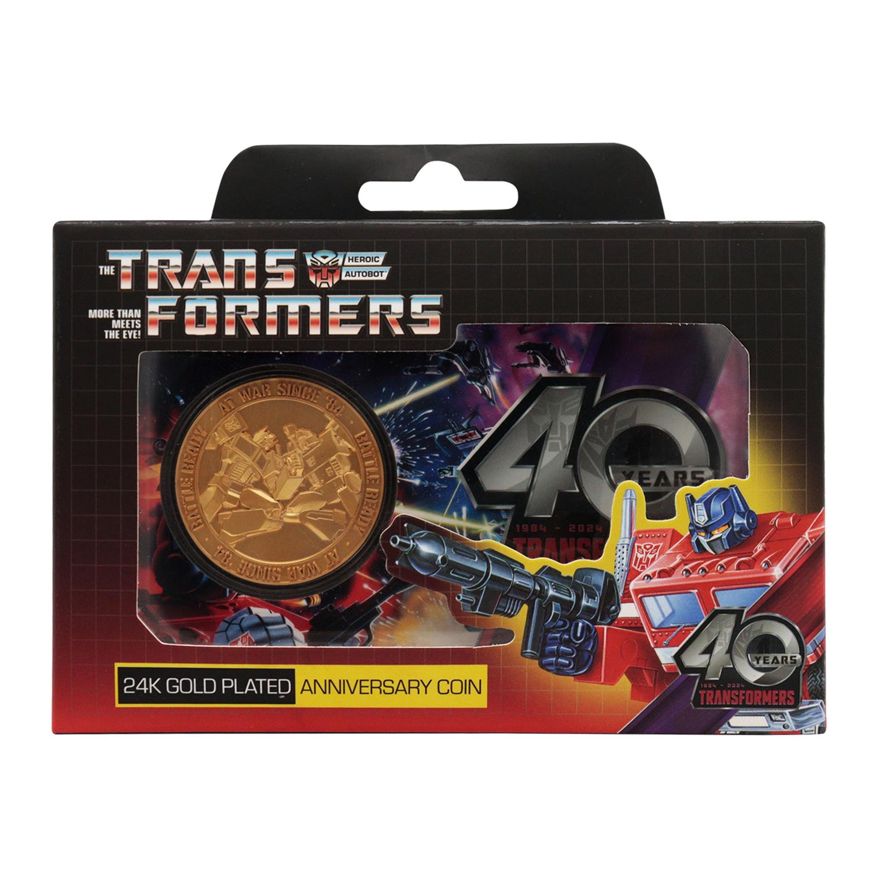 Transformers 40th Anniversary 24k Gold Plated Coin