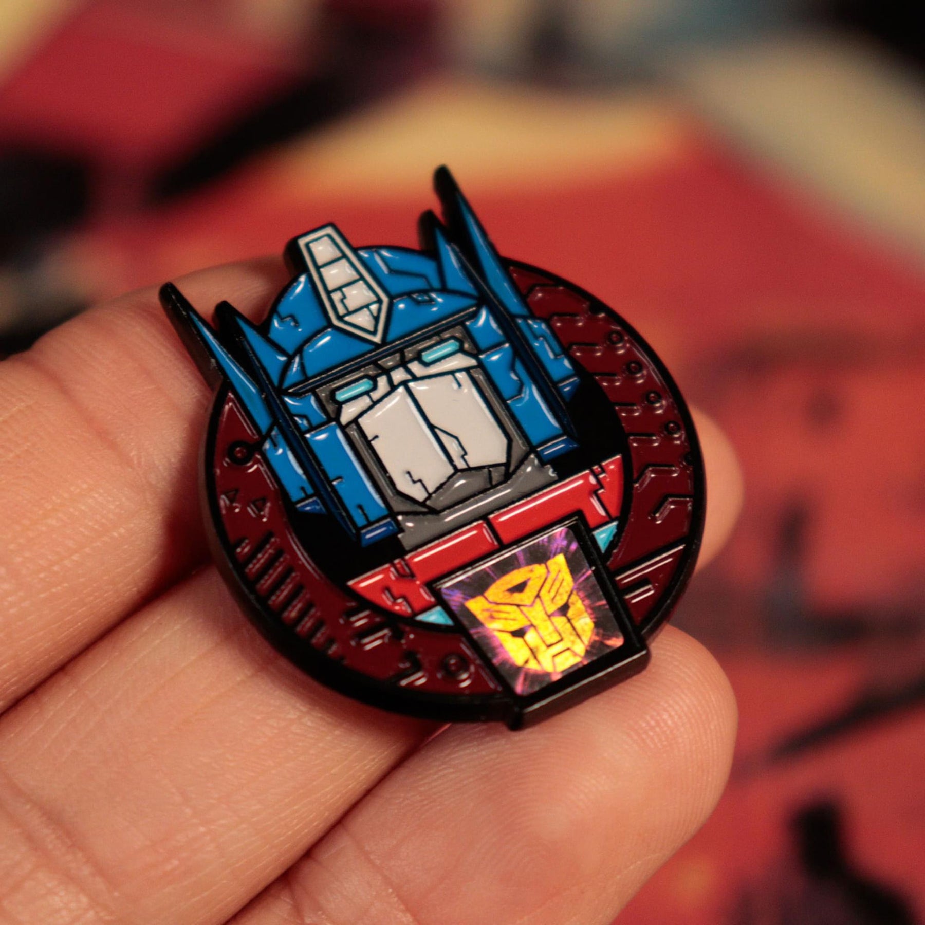 Transformers 40th Anniversary Optimus Prime and Megatron Pin Badge Set