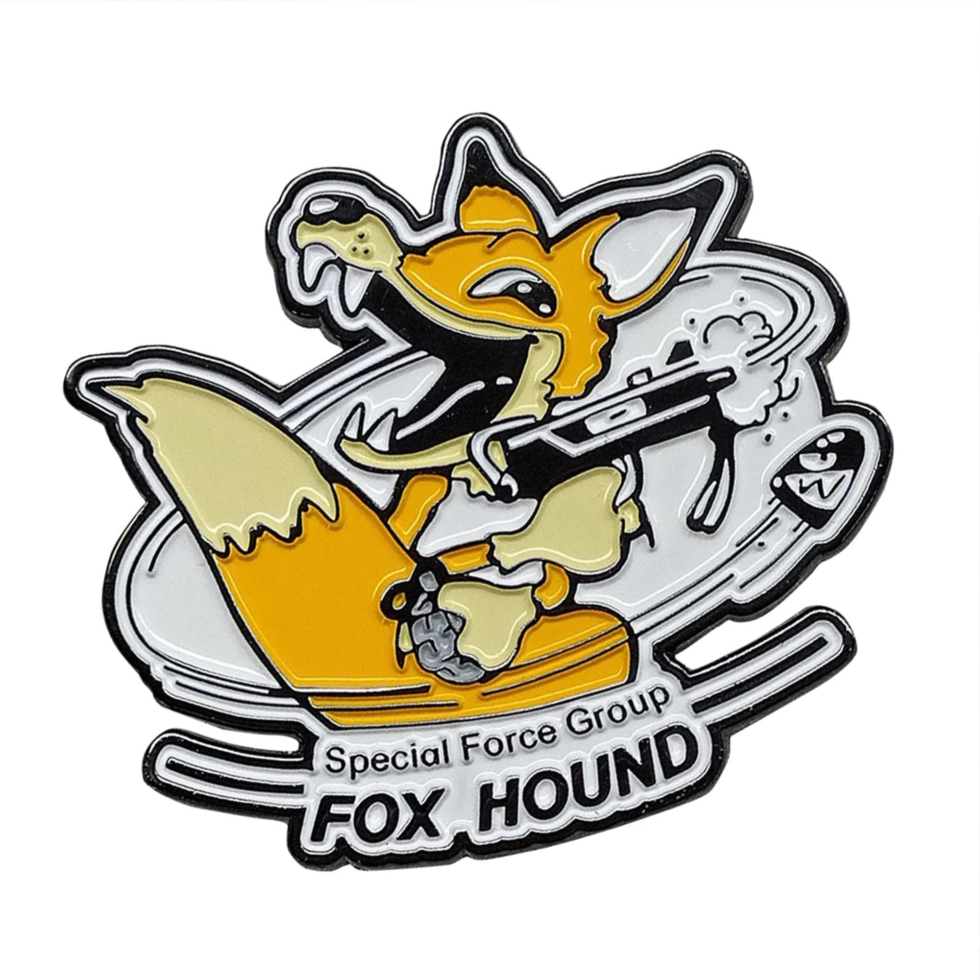 metal gear fox logo Metal Gear Solid Limited Edition Pin Badge Foxhound